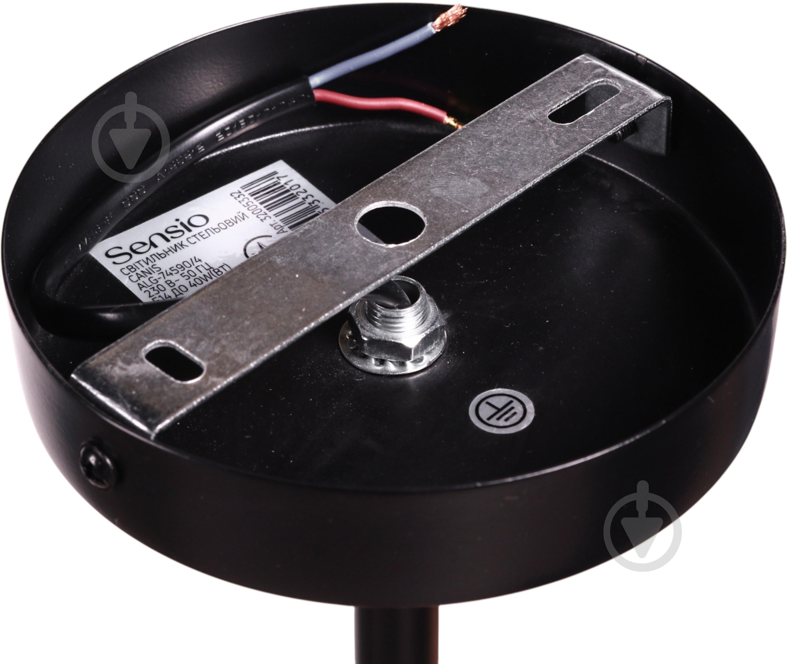 Люстра стельова Sensio Canis 4x40 Вт E14 чорний/прозорий ALG-74590/4 - фото 6 Люстра стельова Sensio Canis 4x40 Вт E14 чорний/прозорий ALG-74590/4 - фото 6