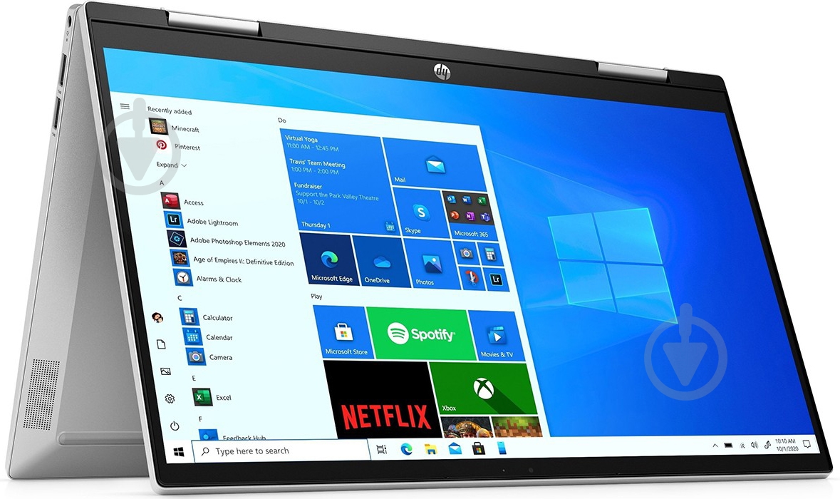 Ноутбук HP Pavilion X360 14" (423H9EA) silver - фото 4