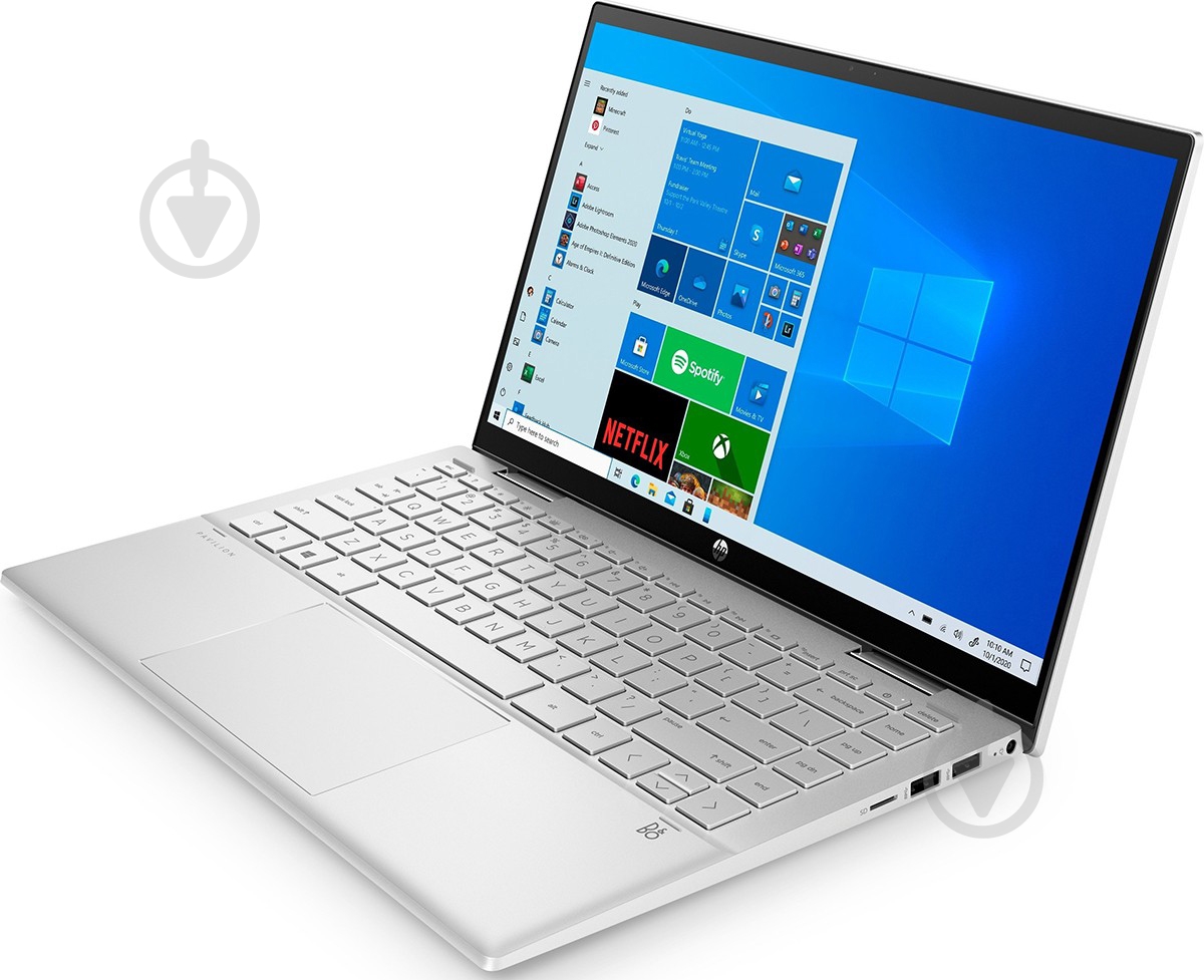 Ноутбук HP Pavilion X360 14" (423H9EA) silver - фото 5