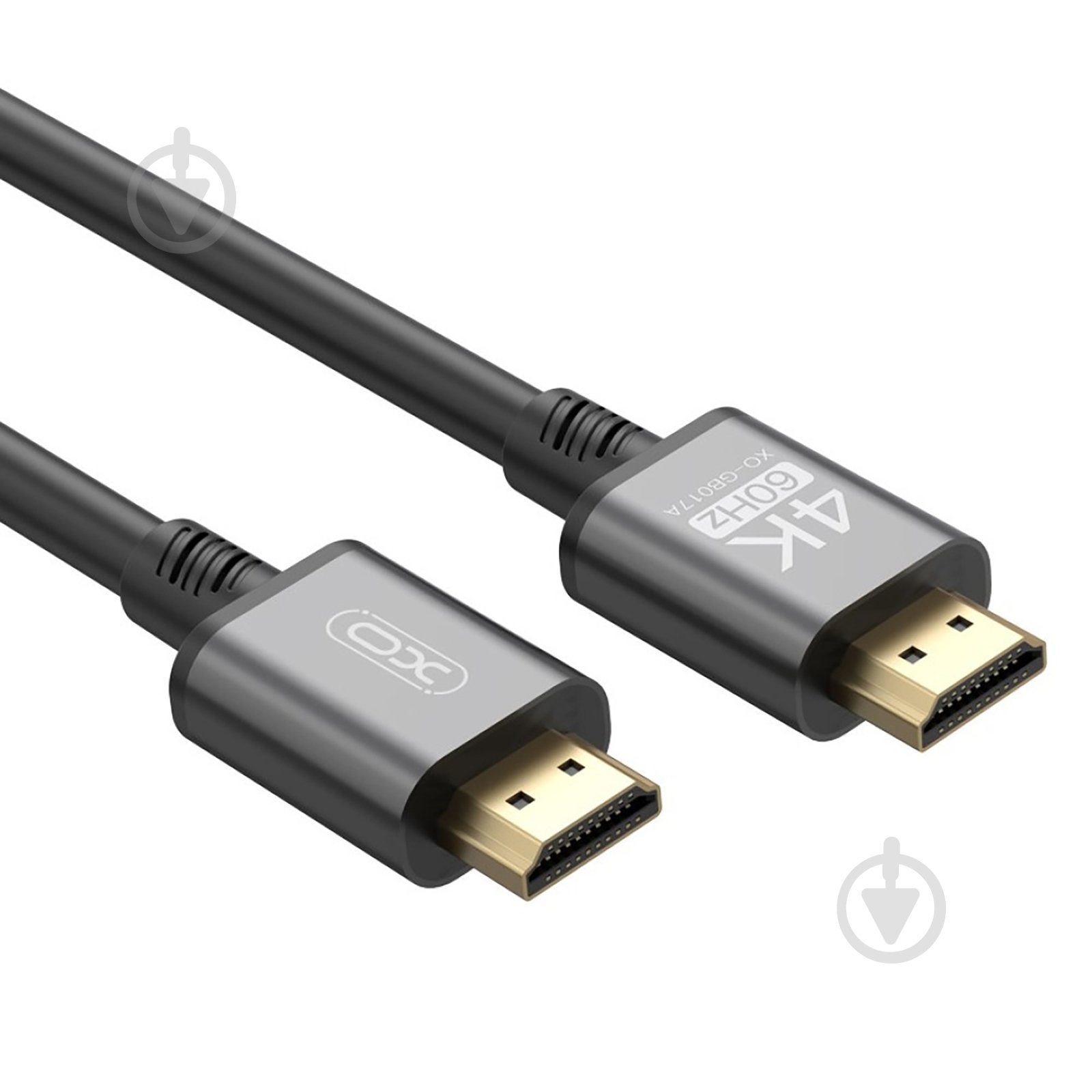 Кабель Xo GB017A-HDMI to HDMI v2.0 3 м сріблястий (GB017A-HDMI.tranish) - фото 2