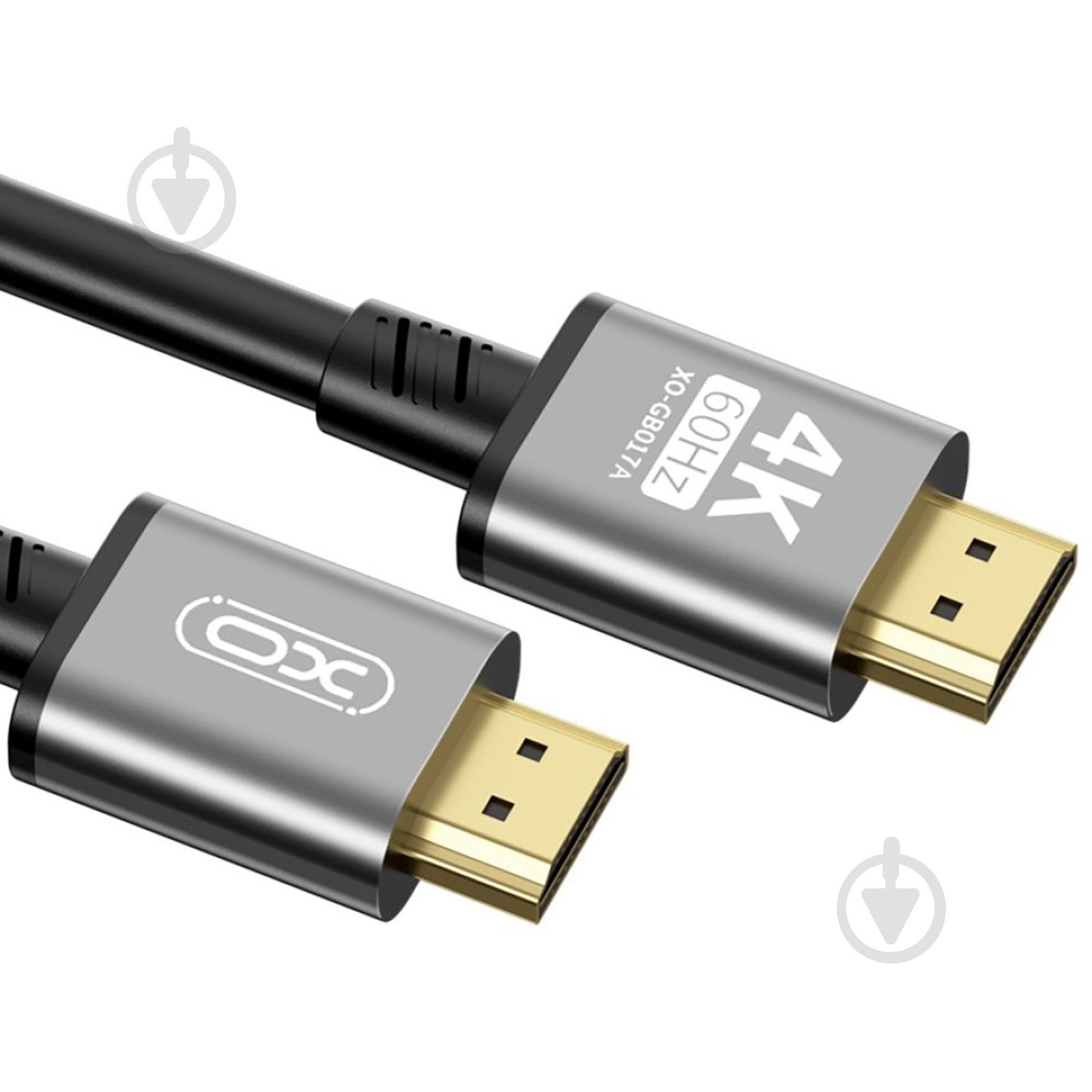 Кабель Xo GB017A-HDMI to HDMI v2.0 3 м сріблястий (GB017A-HDMI.tranish) - фото 3