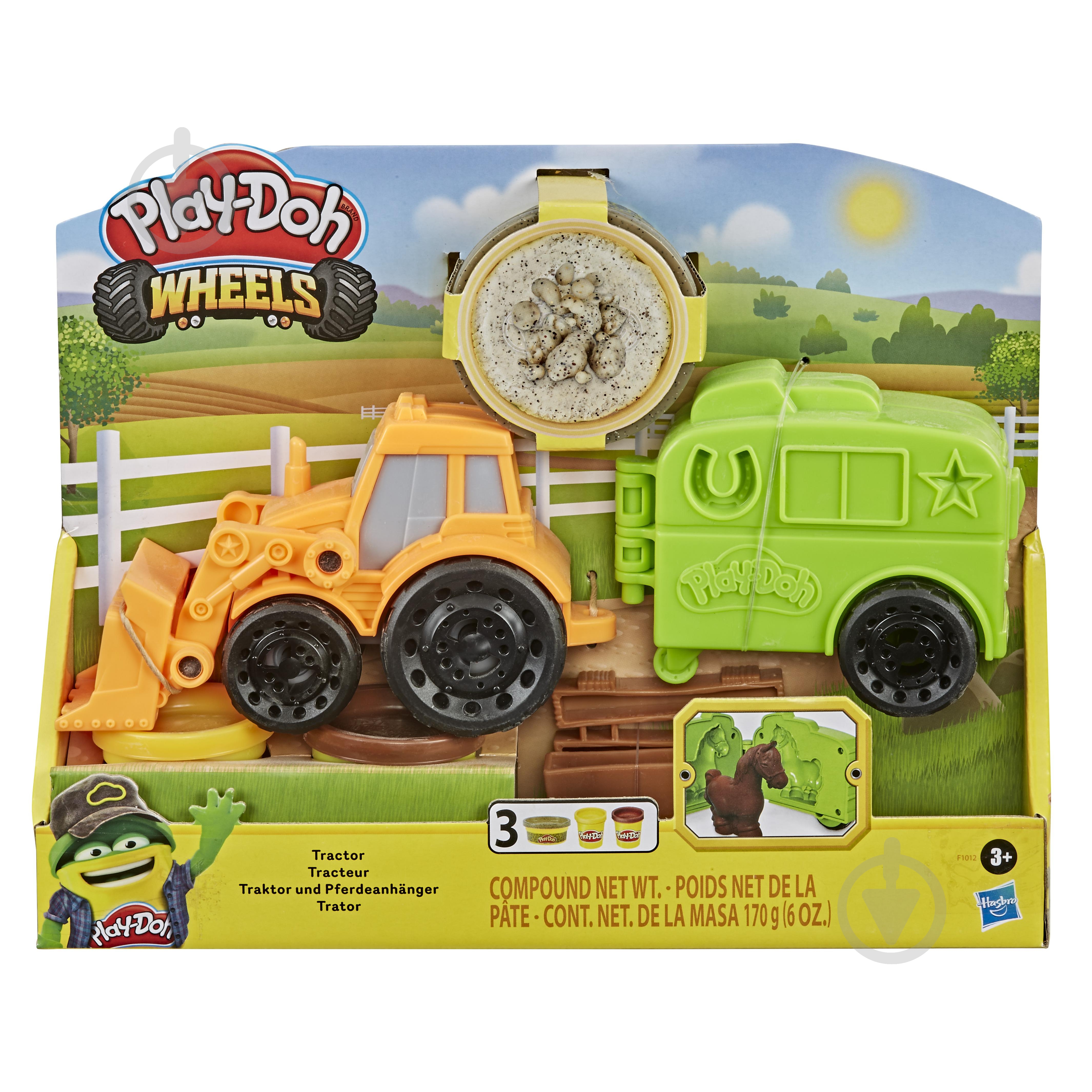 Набор для творчества Play-Doh Трактор F1012 - фото 1 Набор для творчества Play-Doh Трактор F1012 - фото 1