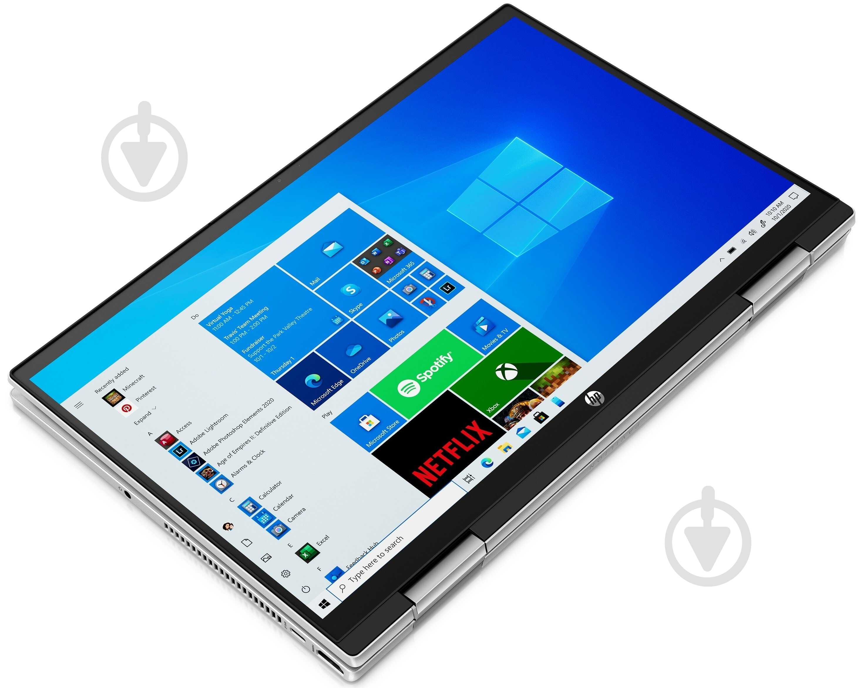 Ноутбук HP Pavilion x360 14" (423J5EA) silver - фото 7 Ноутбук HP Pavilion x360 14" (423J5EA) silver - фото 7