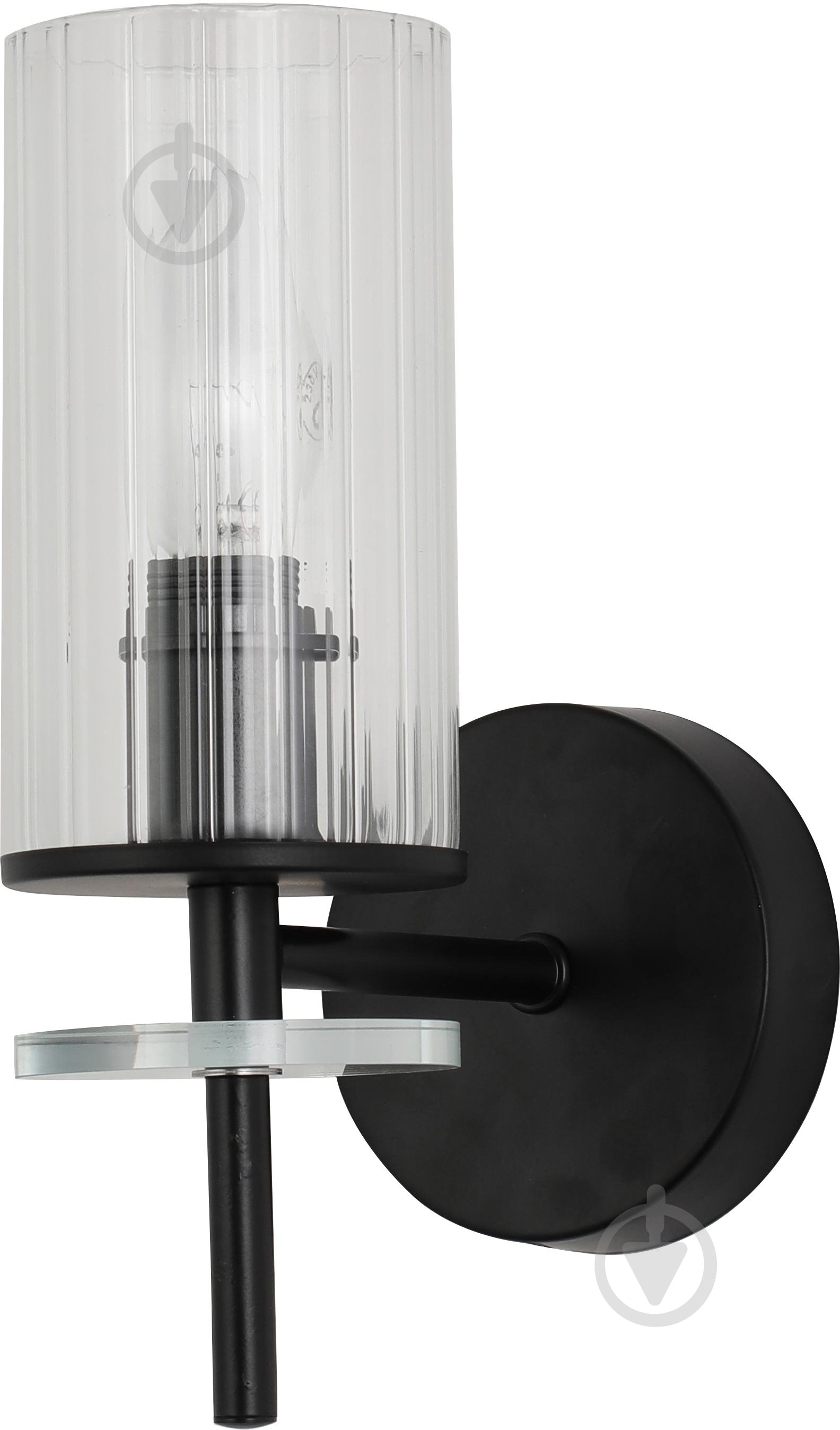 Светильник настенный Sensio Canis 40 Вт E14 черный/прозрачный ALG-74590/1W - фото 1