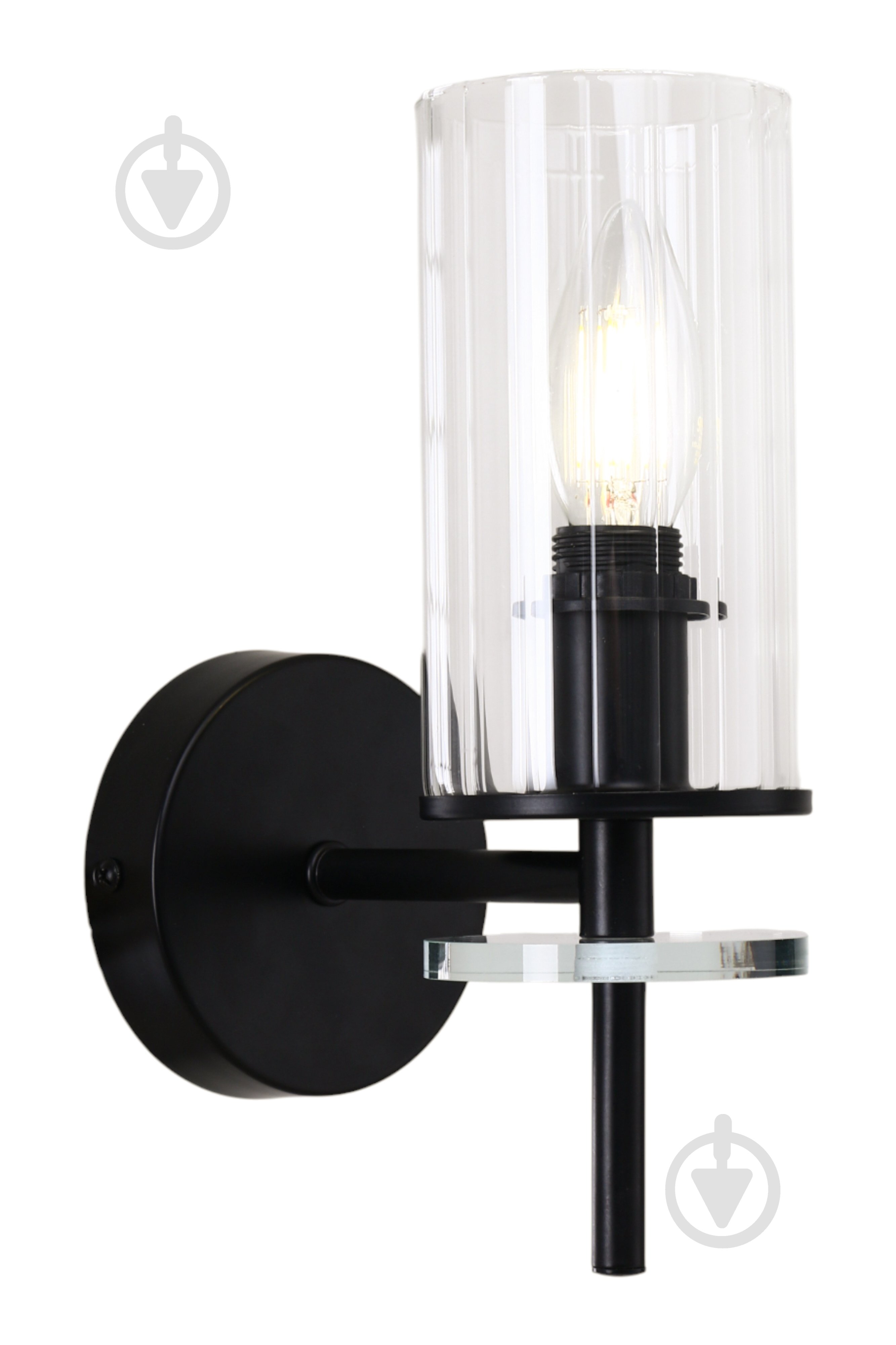 Светильник настенный Sensio Canis 40 Вт E14 черный/прозрачный ALG-74590/1W - фото 4