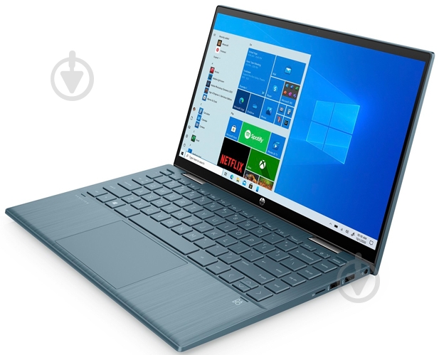 Ноутбук HP Pavilion x360 14" (464H5EA) spruce blue - фото 4 Ноутбук HP Pavilion x360 14" (464H5EA) spruce blue - фото 4