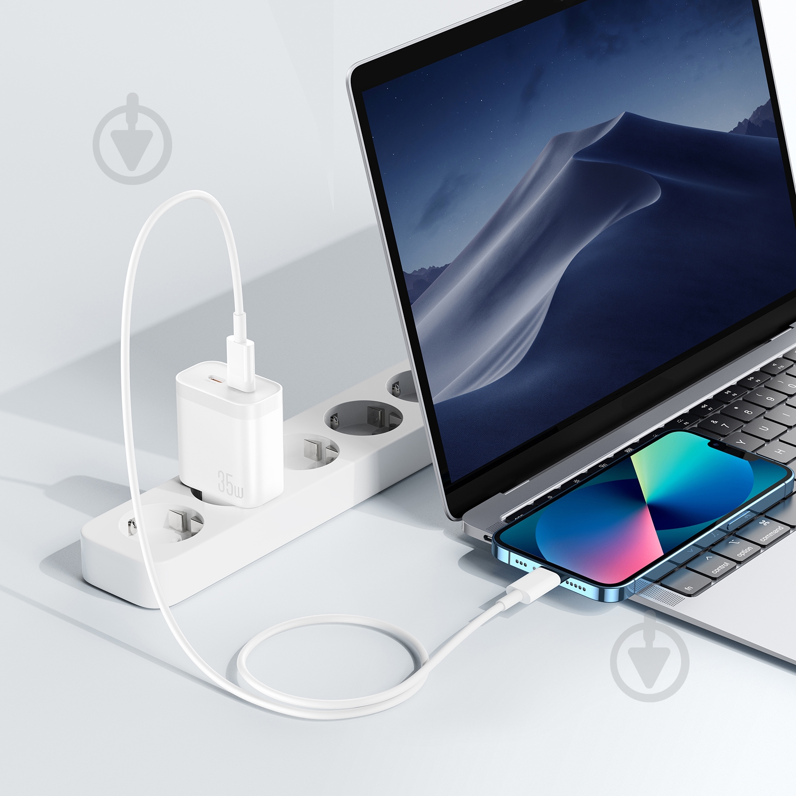 Сетевое зарядное устройство Xo L105 35W 2хUSB-C White (L105.white) - фото 2