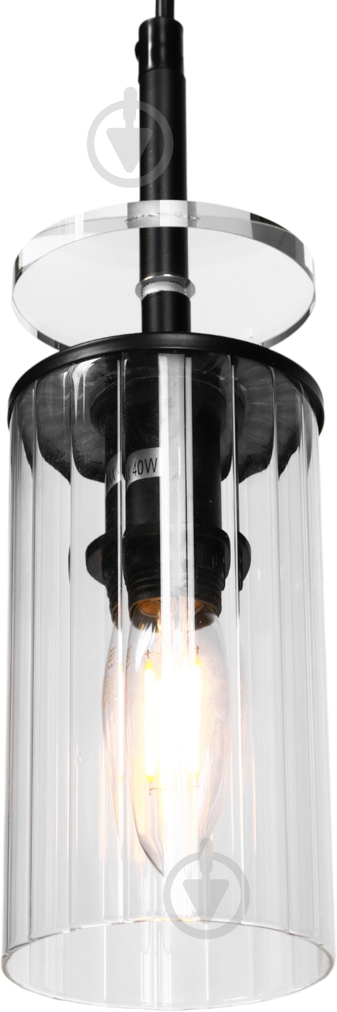 Світильник підвісний Sensio Canis 3x40 Вт E14 чорний із прозорим ALG-74590/3P - фото 3 Світильник підвісний Sensio Canis 3x40 Вт E14 чорний із прозорим ALG-74590/3P - фото 3