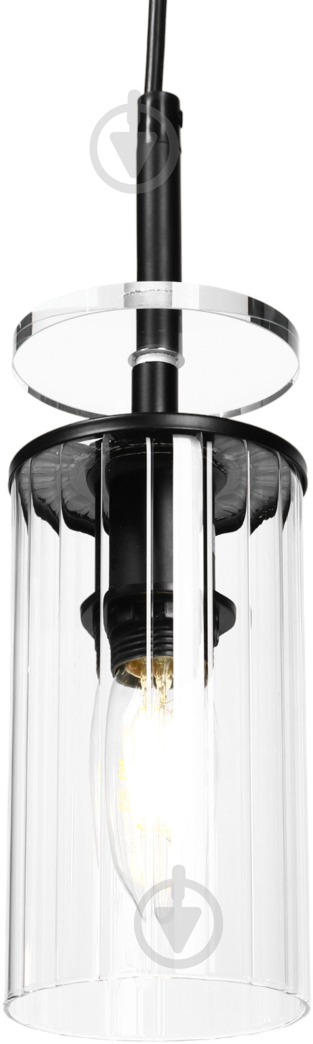 Світильник підвісний Sensio Canis 3x40 Вт E14 чорний із прозорим ALG-74590/3L - фото 3 Світильник підвісний Sensio Canis 3x40 Вт E14 чорний із прозорим ALG-74590/3L - фото 3