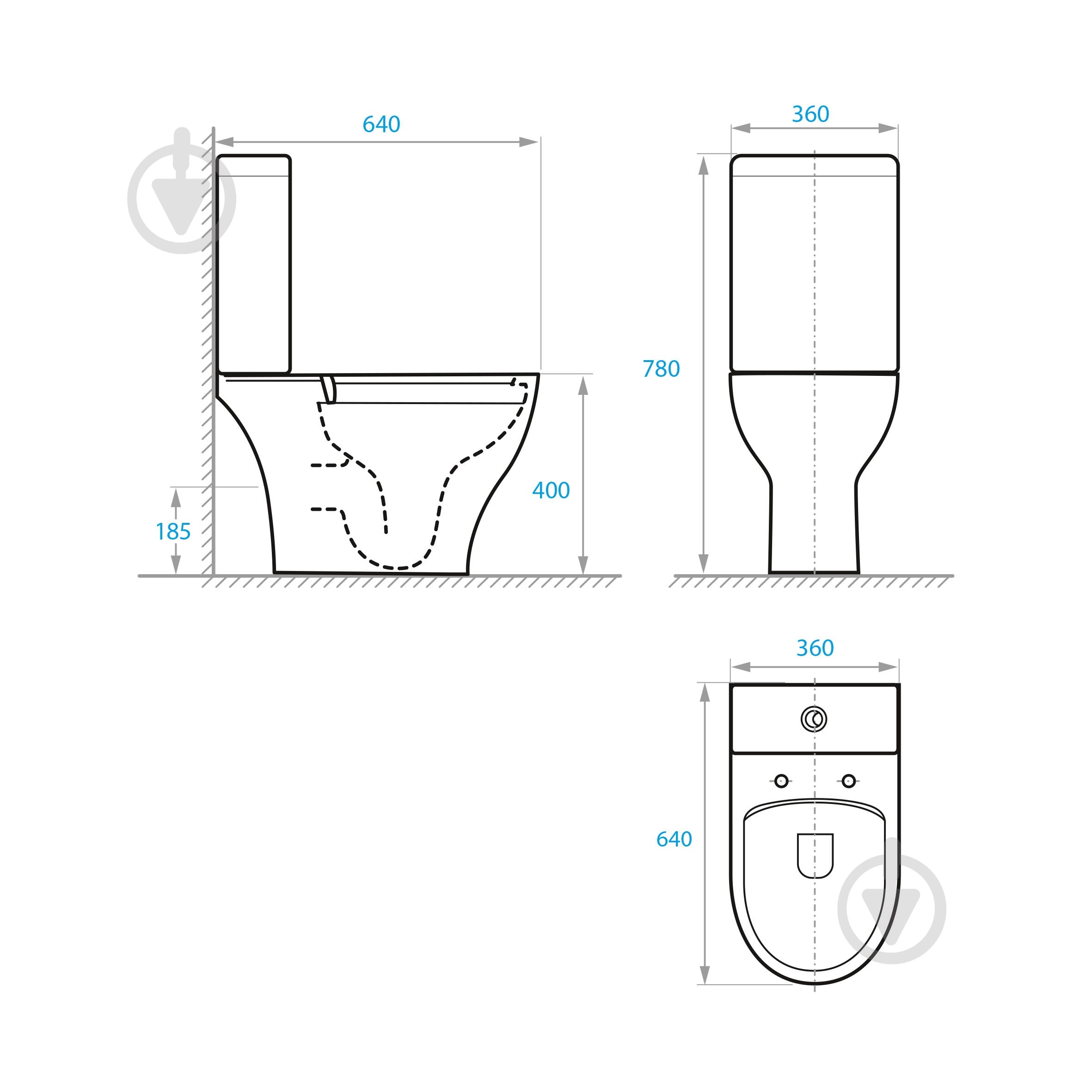 Унітаз-компакт Koller Pool Orion Pro Rimless - фото 2 Унітаз-компакт Koller Pool Orion Pro Rimless - фото 2