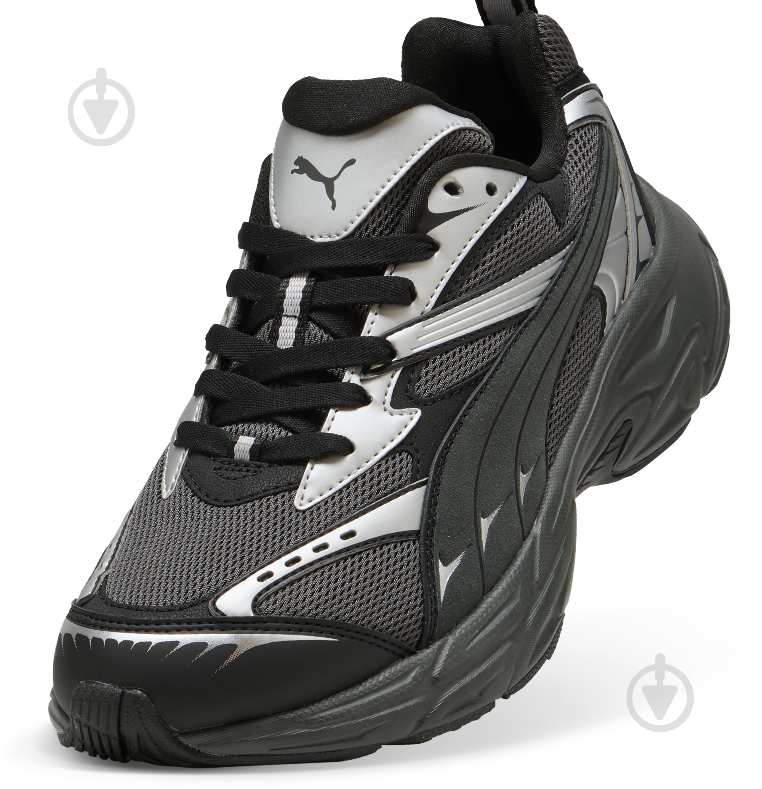 Кросівки чоловічі демісезонні Puma MORPHIC RETRO 39592007 р.46 чорні - фото 4