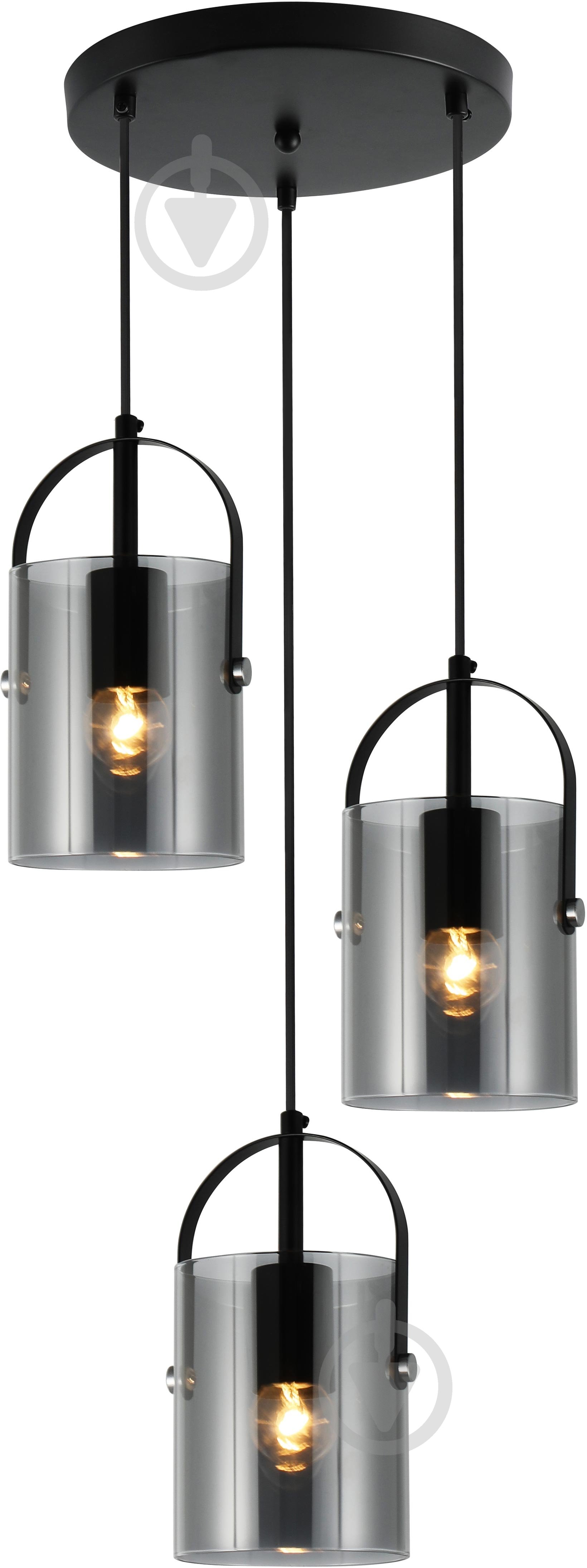 Світильник підвісний Sensio Columba 3x40 Вт E27 чорний ALG-74721/3P-Bl - фото 2 Світильник підвісний Sensio Columba 3x40 Вт E27 чорний ALG-74721/3P-Bl - фото 2