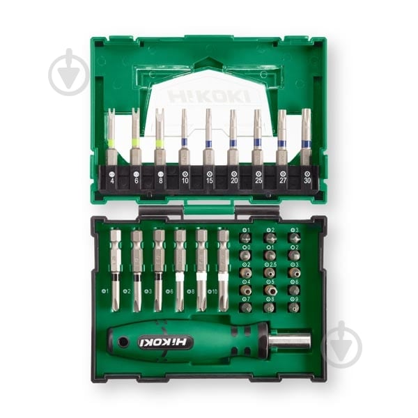 Набір біт HIKOKI викрутка + 15 біт 25 мм + 15 біт 50 мм 31 шт. 40030023 - фото 1 Набір біт HIKOKI викрутка + 15 біт 25 мм + 15 біт 50 мм 31 шт. 40030023 - фото 1