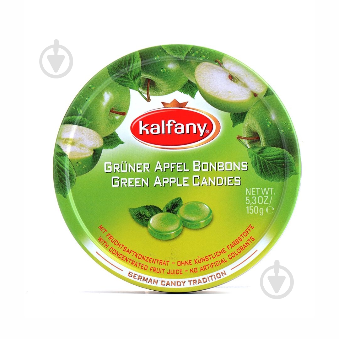Леденцы Kalfany Green apple 150 г - фото 1 Леденцы Kalfany Green apple 150 г - фото 1