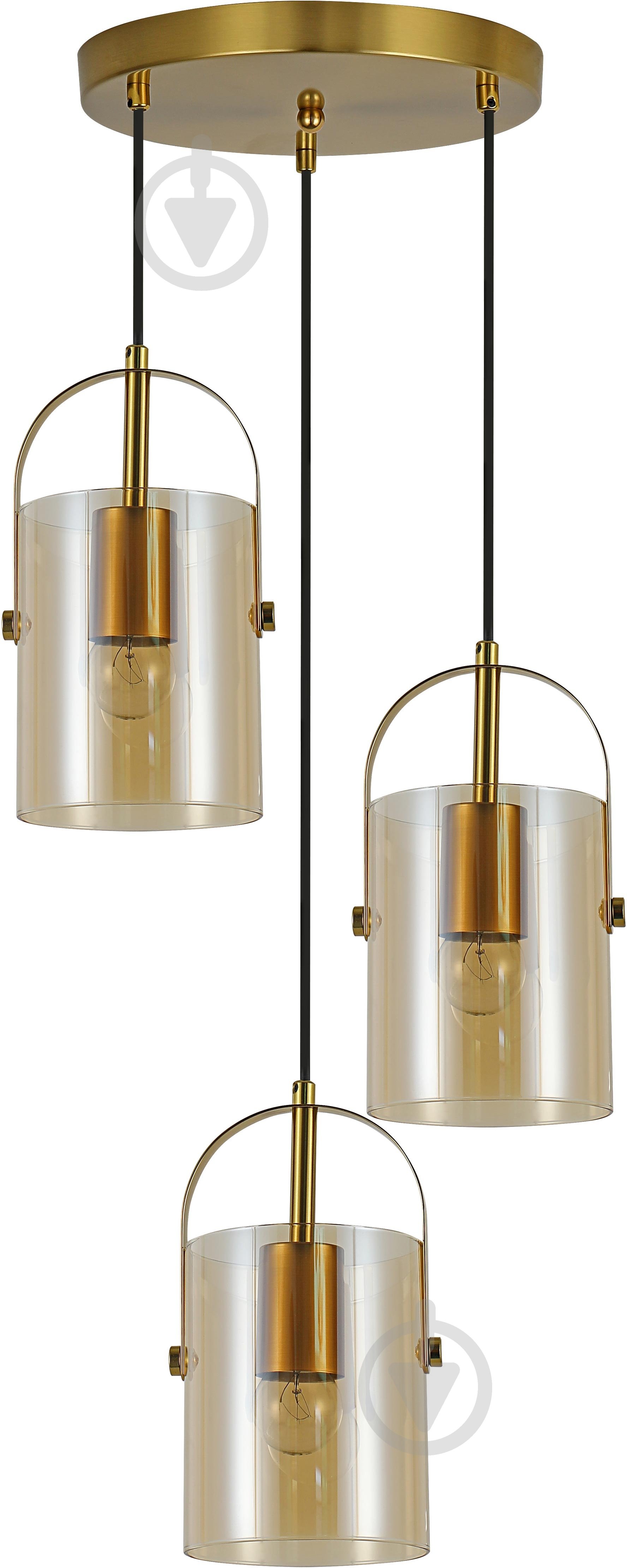 Світильник підвісний Sensio Major 1x40 Вт E27 золотий ALG-74721/3P-C - фото 1 Світильник підвісний Sensio Major 1x40 Вт E27 золотий ALG-74721/3P-C - фото 1