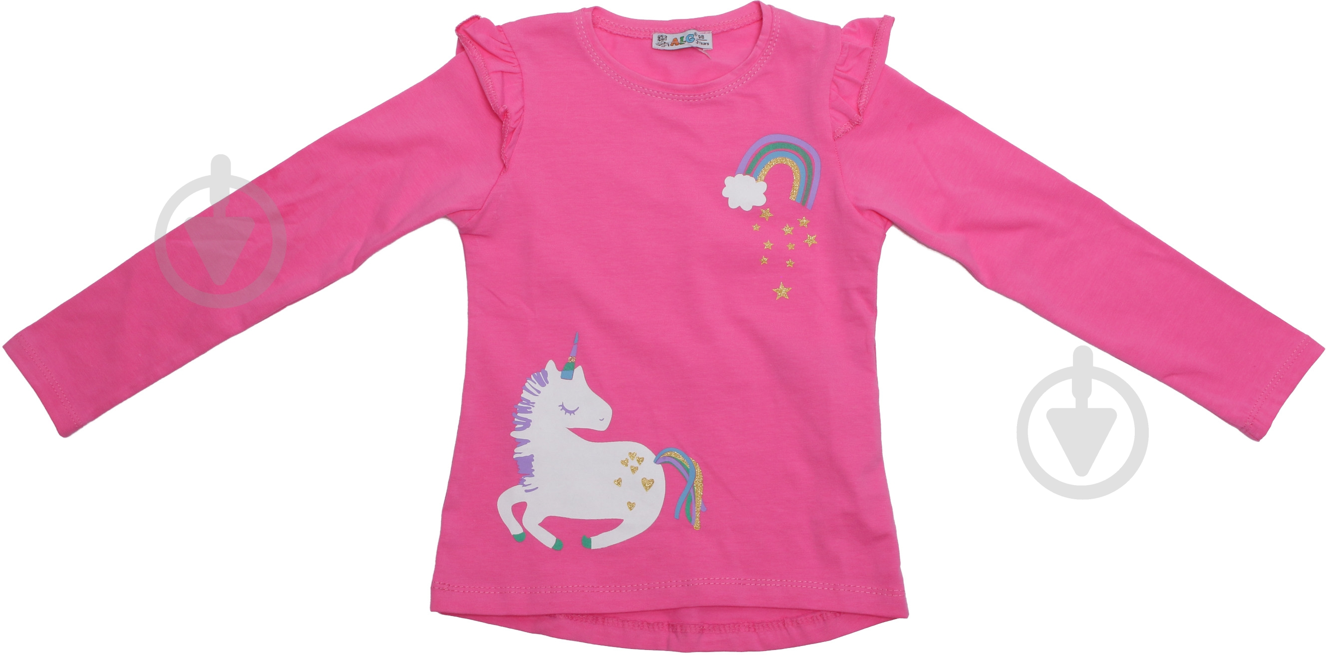 Свитшот для девочки ALG р.104 розовый 620751 - фото 2 Свитшот для девочки ALG р.104 розовый 620751 - фото 2
