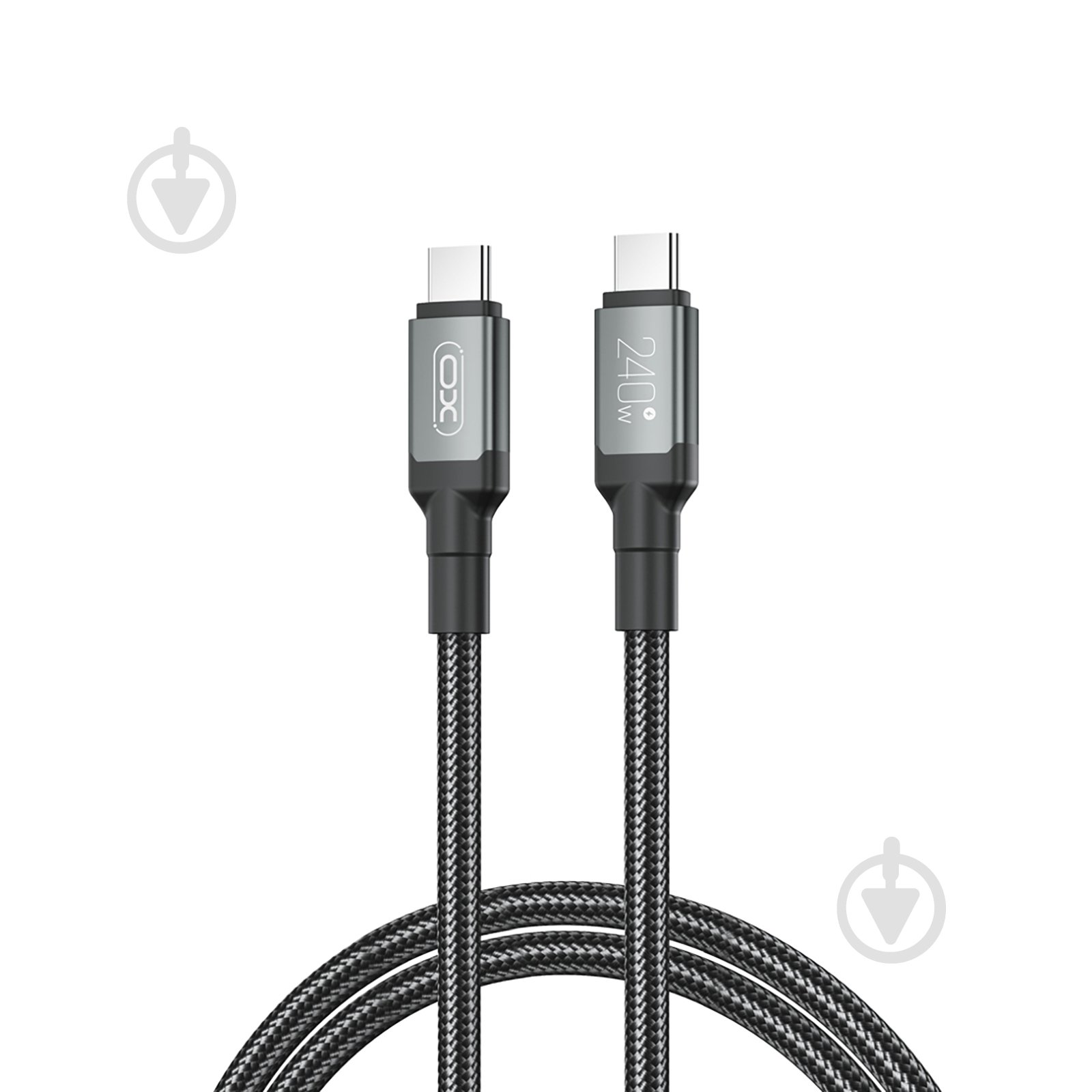 Кабель Xo NBQ264A-CC USB Type-C to USB Type-C 240W PD 1 м black (NB-Q264A-CC.black) - фото 1 Кабель Xo NBQ264A-CC USB Type-C to USB Type-C 240W PD 1 м black (NB-Q264A-CC.black) - фото 1