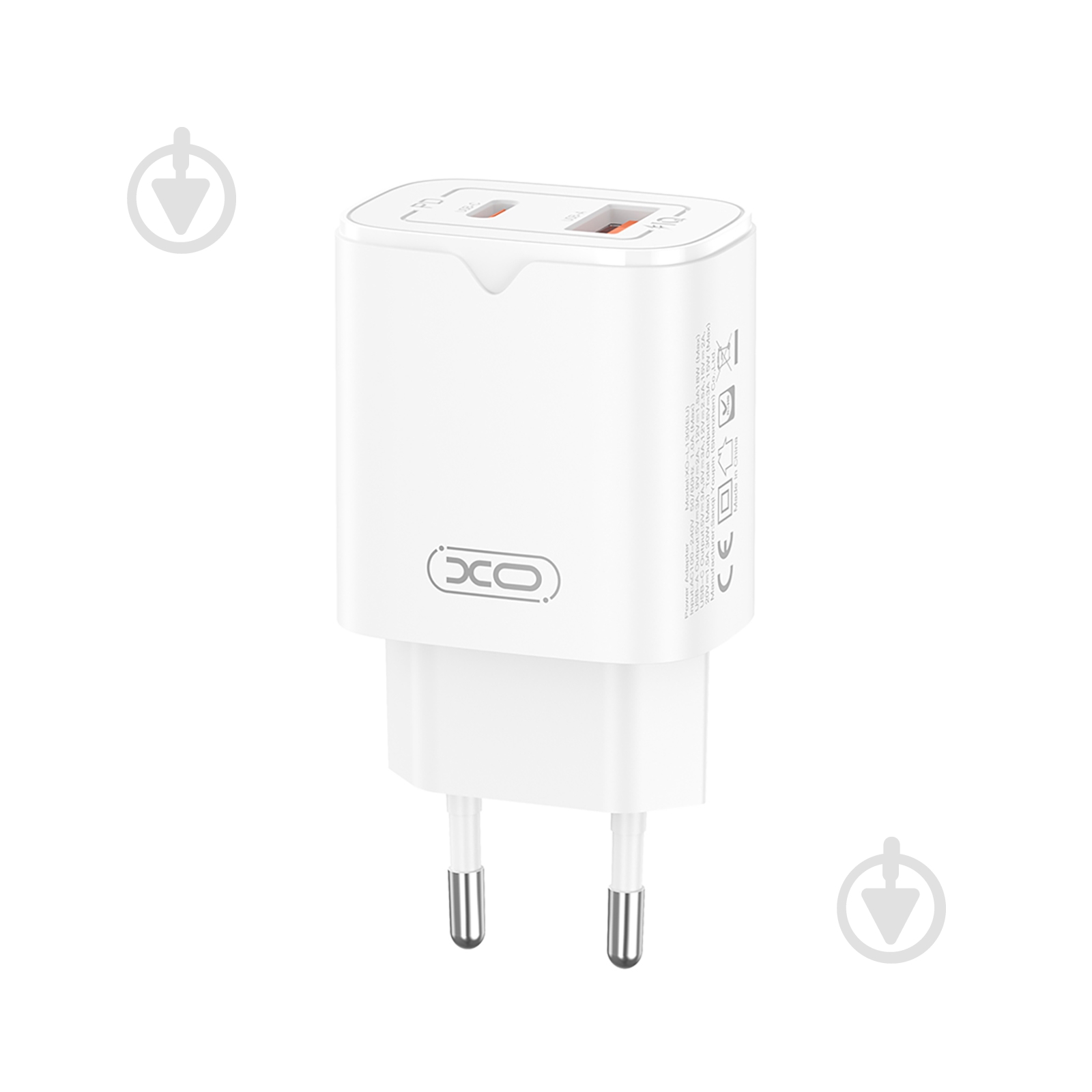 Мережевий зарядний пристрій Xo L130 PD30W, QC18W USB-A, USB-C White (L130.white) - фото 3