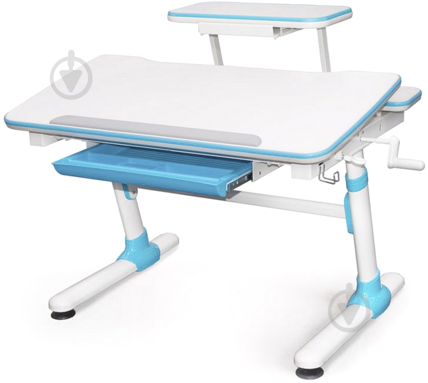 Стол Duke Blue с полкой - фото 1