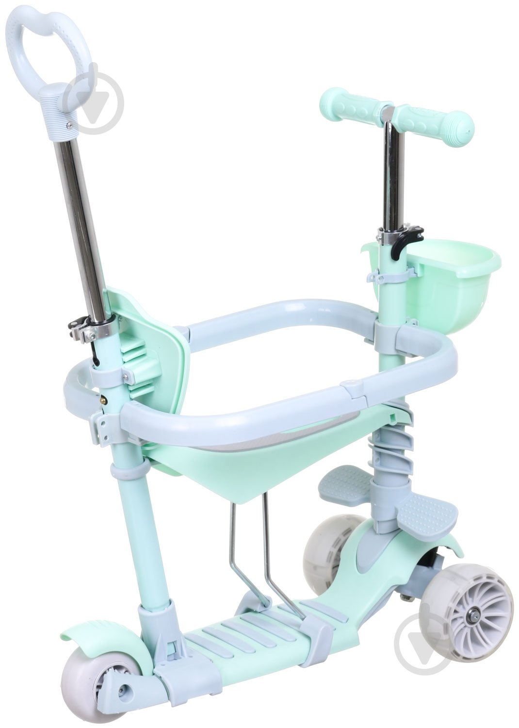 Самокат-трансформер MaxxPro kids дитячий 6в1 мятный PT1902-1/green - фото 2