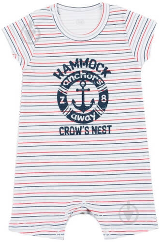 Песочник Фламинго р.68 белый с синим 509-222-9 - фото 1