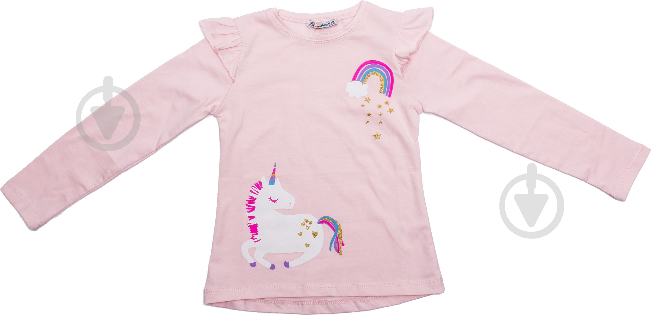 Свитшот для девочки ALG р.104 молочный 620751 - фото 2