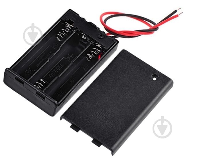 Корпус для батарейок EMT з кришкою і перемикачем ON-OFF 62x36х16 мм AAA (мізинчикові) (1-0960-3P) - фото 1 Корпус для батарейок EMT з кришкою і перемикачем ON-OFF 62x36х16 мм AAA (мізинчикові) (1-0960-3P) - фото 1