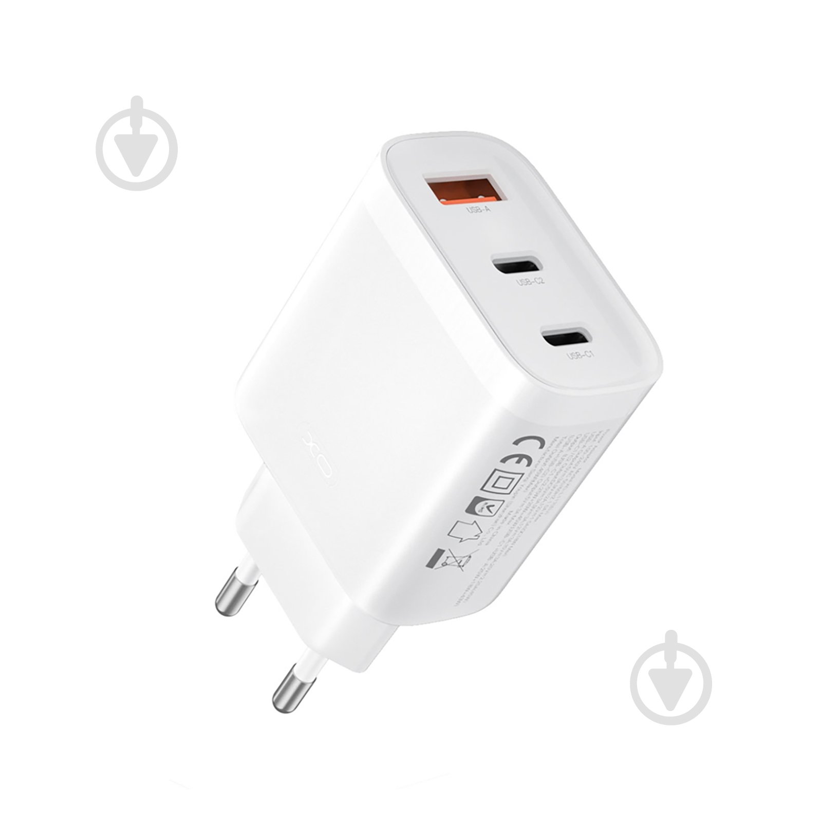 Сетевое зарядное устройство Xo L117 PD45W, QC18W USB-A 2xUSB-C White (L117.white) - фото 3 Сетевое зарядное устройство Xo L117 PD45W, QC18W USB-A 2xUSB-C White (L117.white) - фото 3