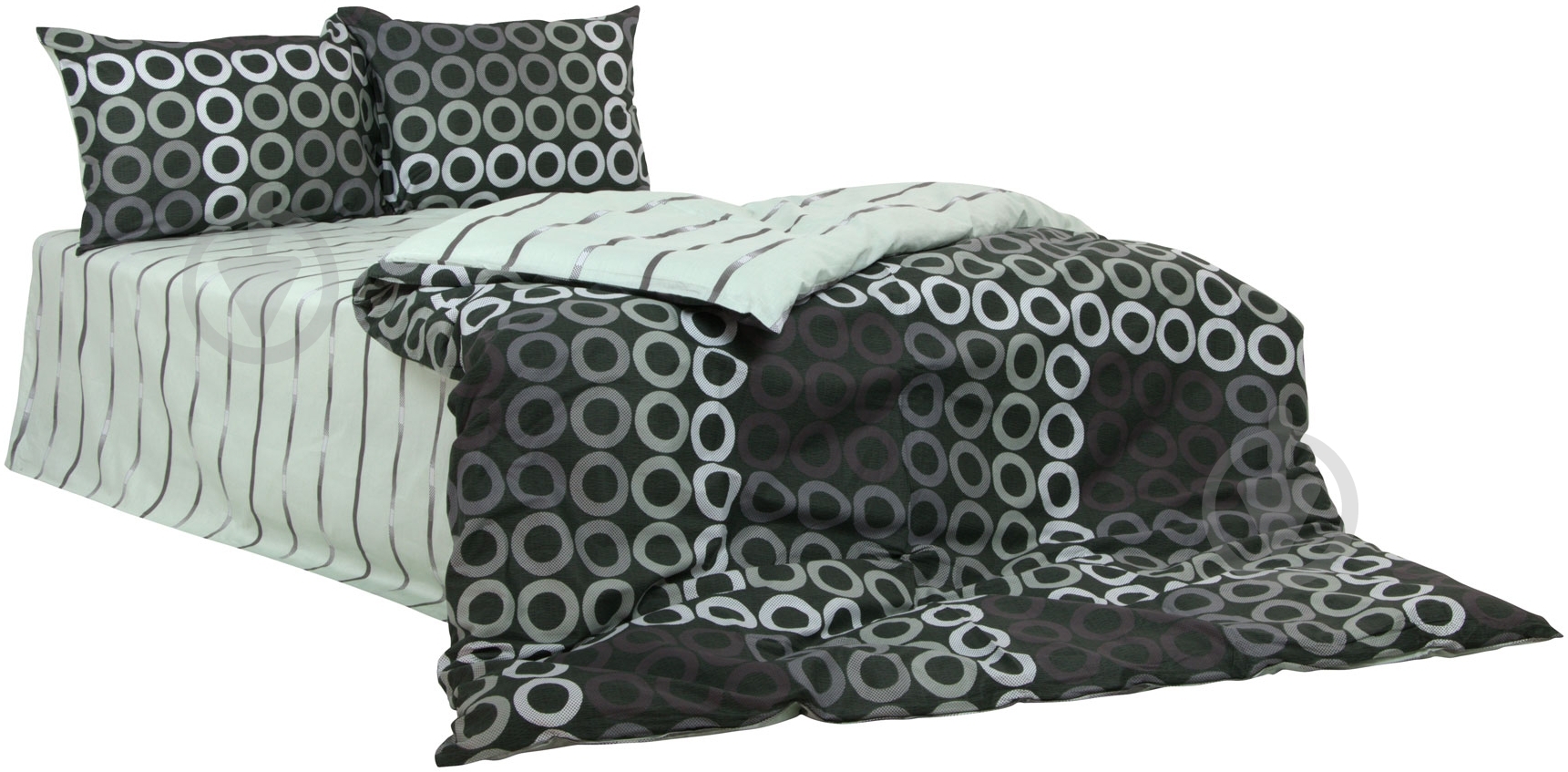 Комплект постельного белья Cayman 1,5 серый Ibodo - фото 1 Комплект постельного белья Cayman 1,5 серый Ibodo - фото 1