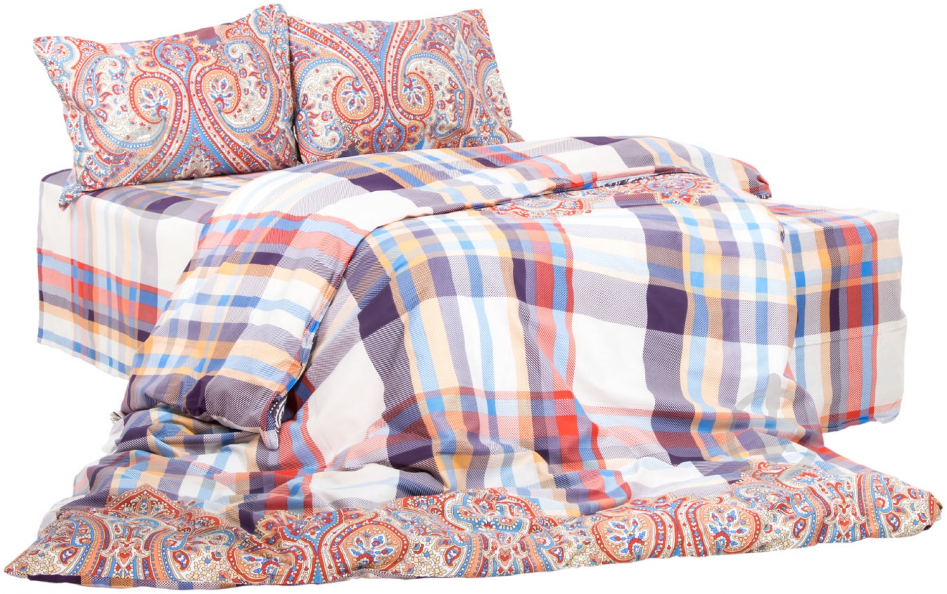 Комплект постельного белья Akasha 2,0 разноцветный Ibodo - фото 1