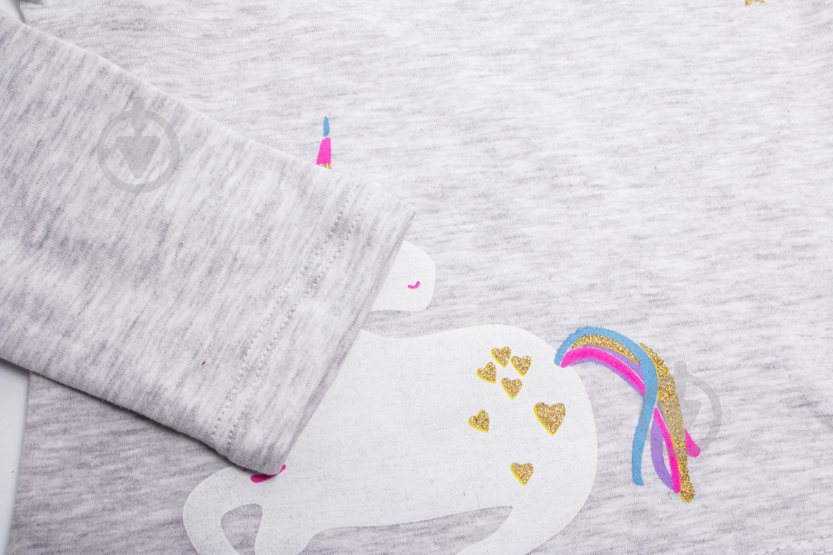 Свитшот для девочки ALG р.110 серый 620751 - фото 5