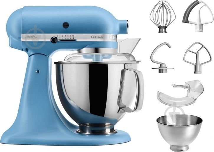 Кухонна машина KitchenAid Artisan 5KSM175PSEVB 4,8 л оксамитовий блакитний - фото 3