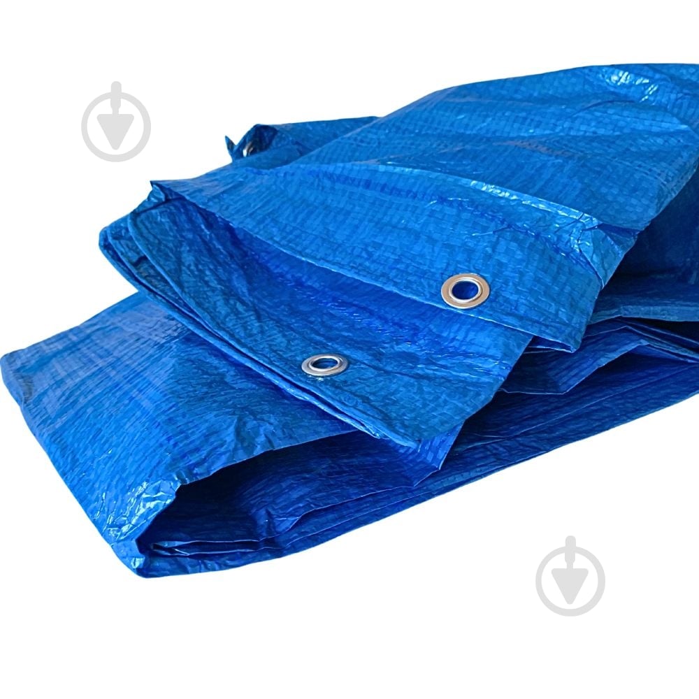 Тент универсальный AGREEN 45 гр/м.кв, 3м х 4м синий - фото 2