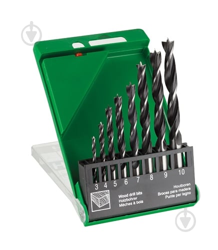 Набір свердел по дереву HIKOKI 3-10 мм у касеті гвинтові 8 шт. 781982 - фото 4 Набір свердел по дереву HIKOKI 3-10 мм у касеті гвинтові 8 шт. 781982 - фото 4