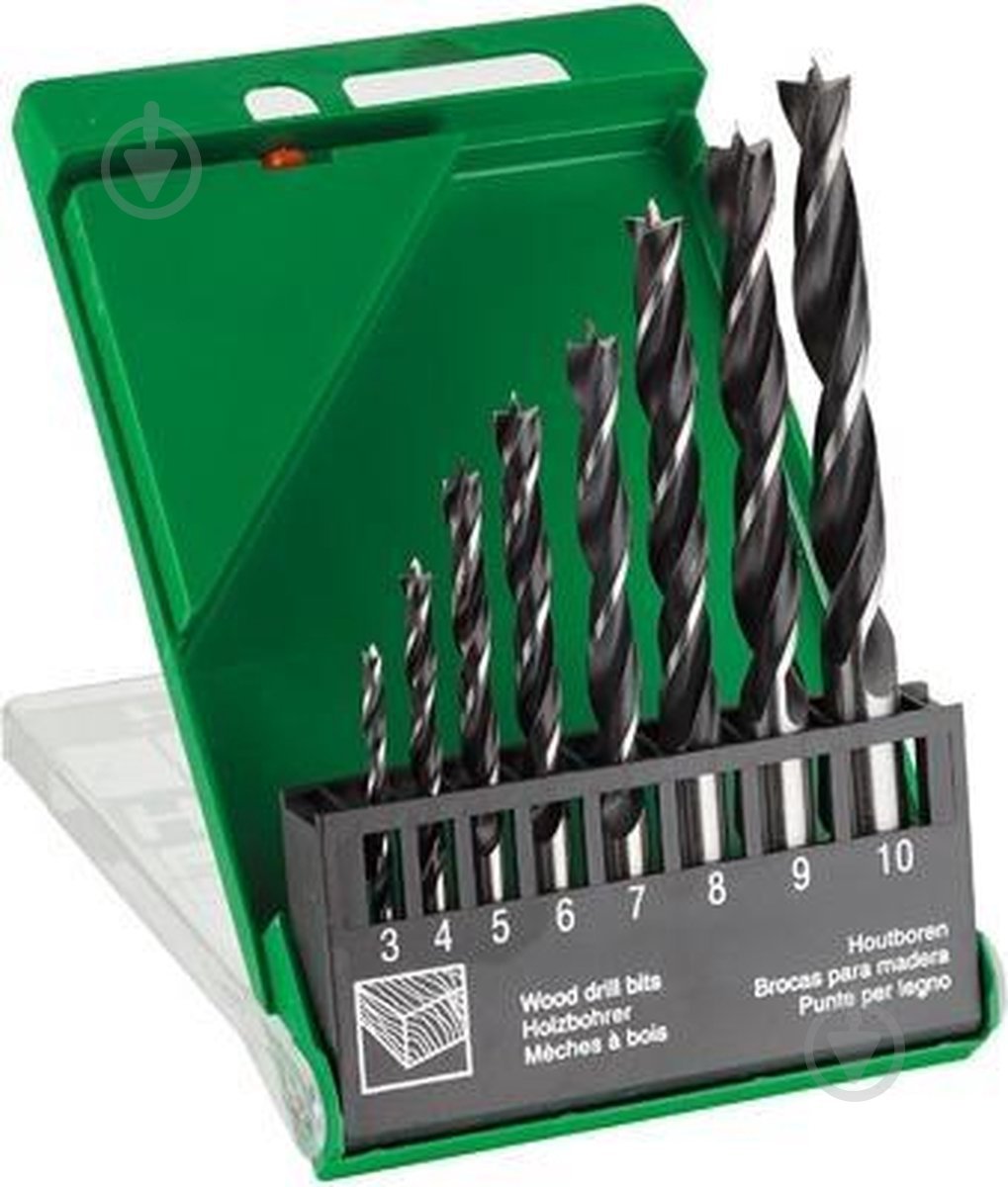 Набір свердел по дереву HIKOKI 3-10 мм у касеті гвинтові 8 шт. 781982 - фото 2 Набір свердел по дереву HIKOKI 3-10 мм у касеті гвинтові 8 шт. 781982 - фото 2