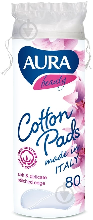Ватні диски Aura beauty 80 шт. - фото 1