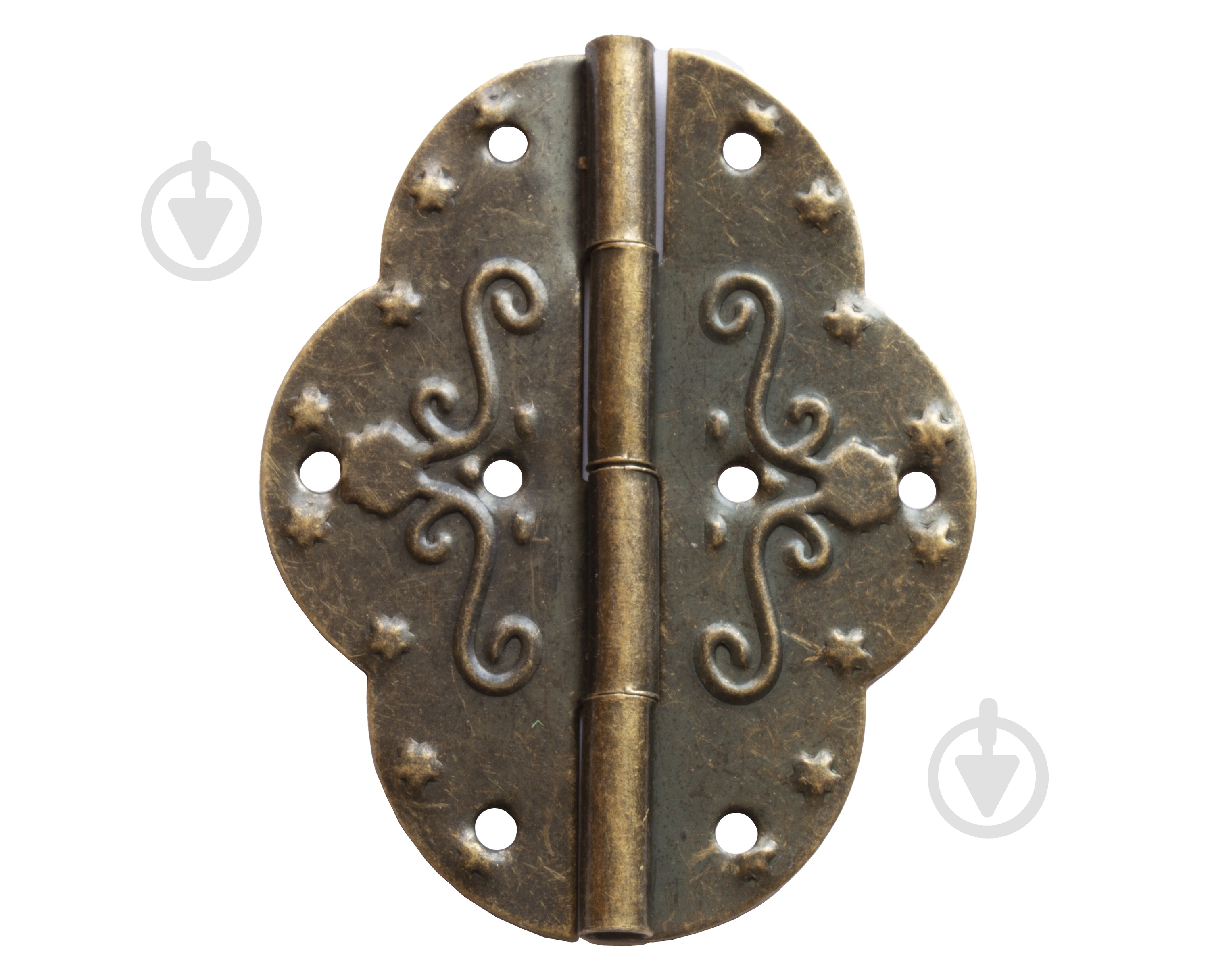 Петля декоративная старая латунь 50х42 мм 1 шт. - фото 1 Петля декоративная старая латунь 50х42 мм 1 шт. - фото 1