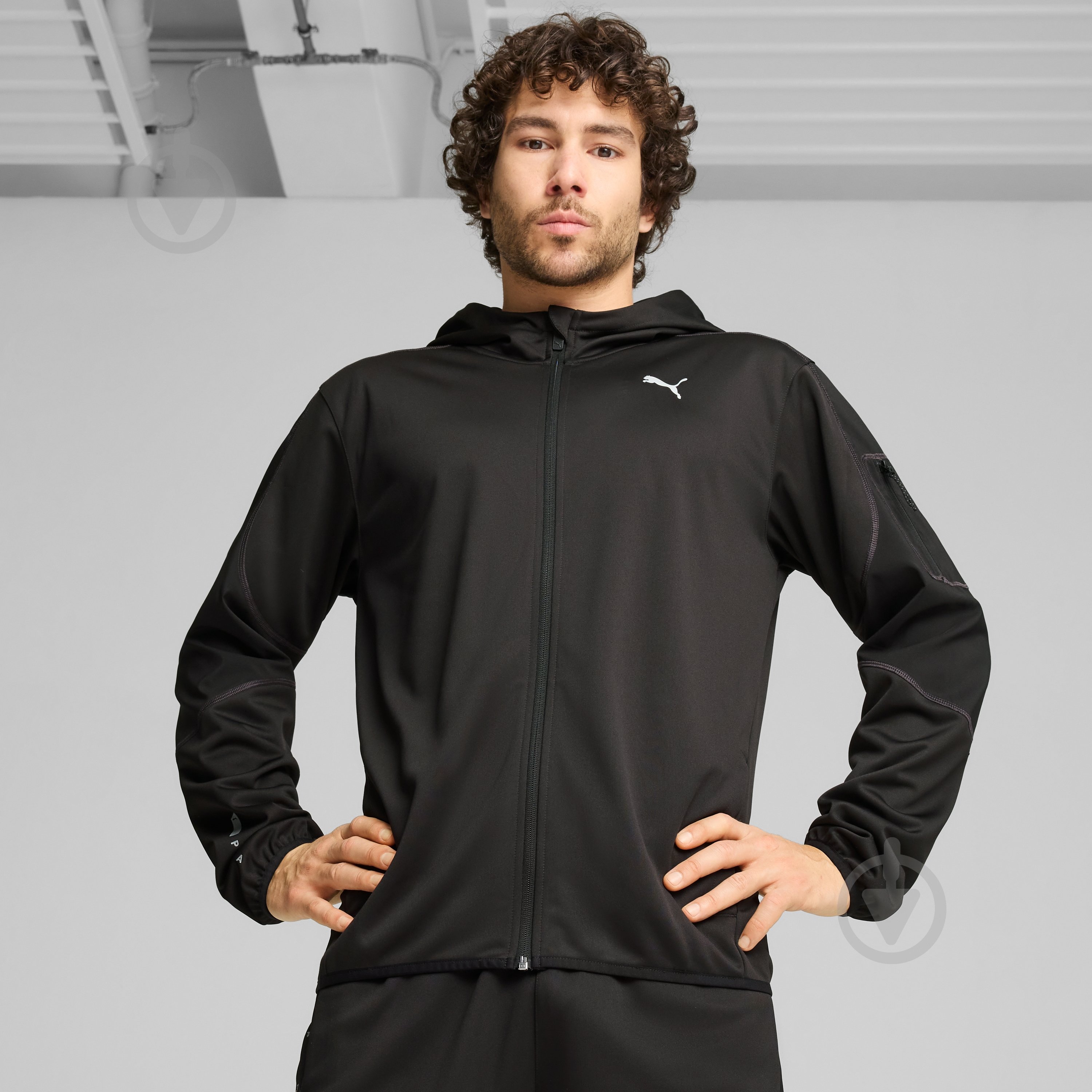 Джемпер Puma PUMA FLEX PANELLED JACKET 52570901 р.2XL черный - фото 3