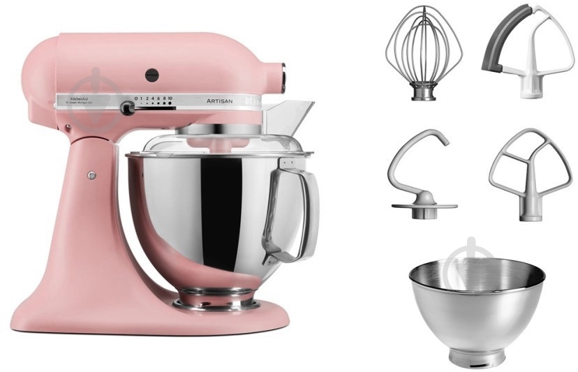 Кухонна машина KitchenAid Artisan 5KSM175PSEDR 4,8 л суха троянда - фото 4