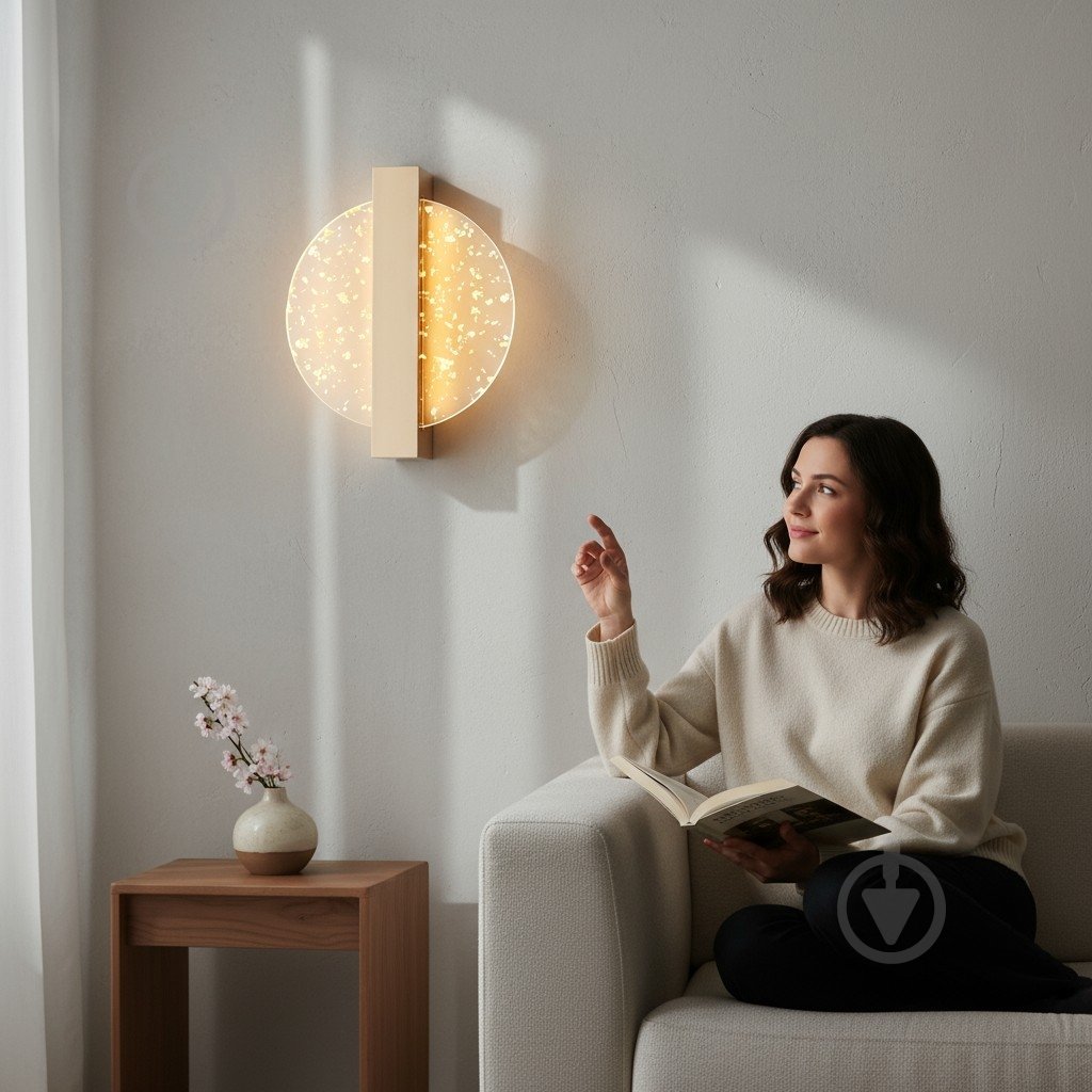 Світильник настінний Sensio Crater 4 Вт LED-модуль золото ALG-3175/1 - фото 5 Світильник настінний Sensio Crater 4 Вт LED-модуль золото ALG-3175/1 - фото 5