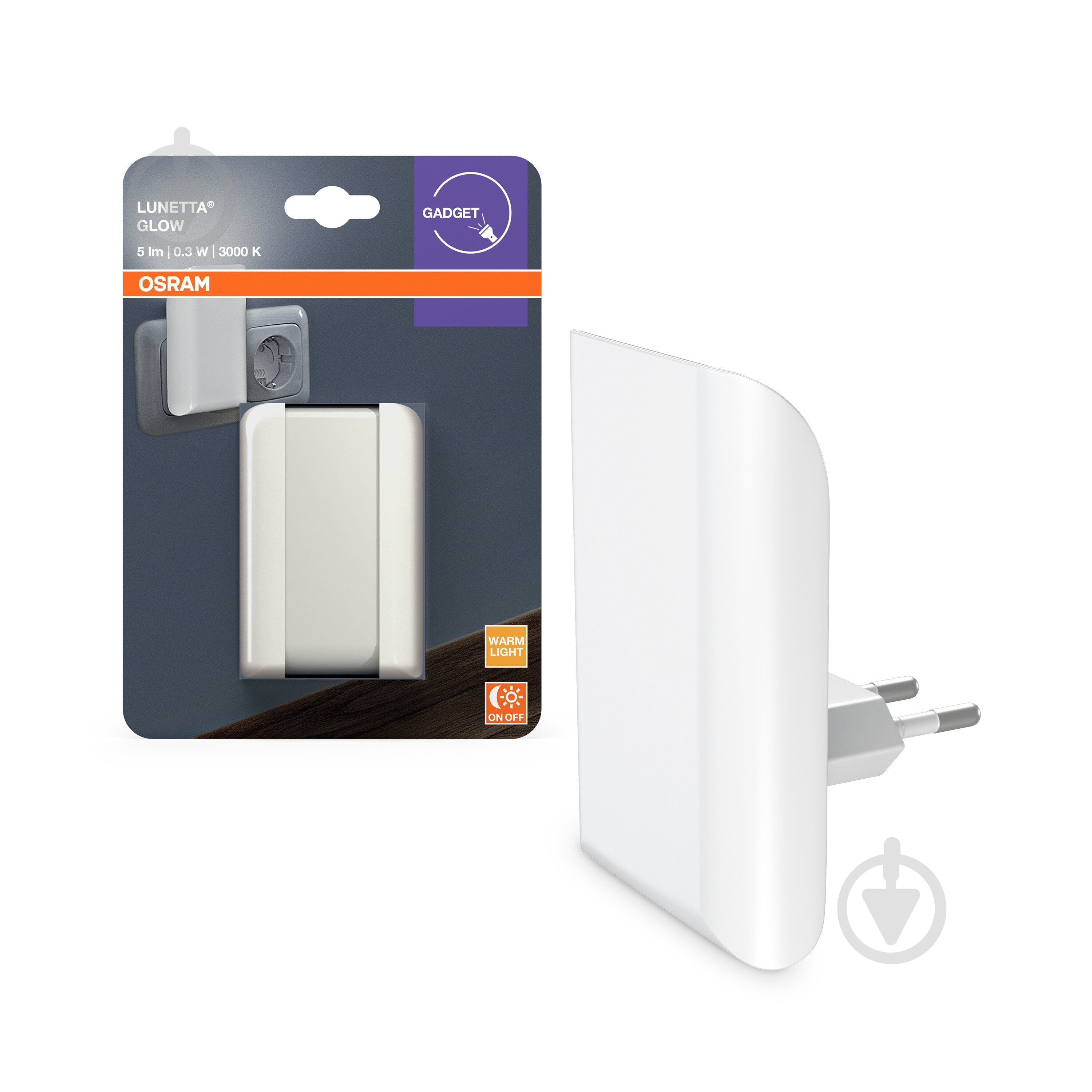 Нічник Osram Lunetta LED Glow 0,3 Вт білий - фото 1
