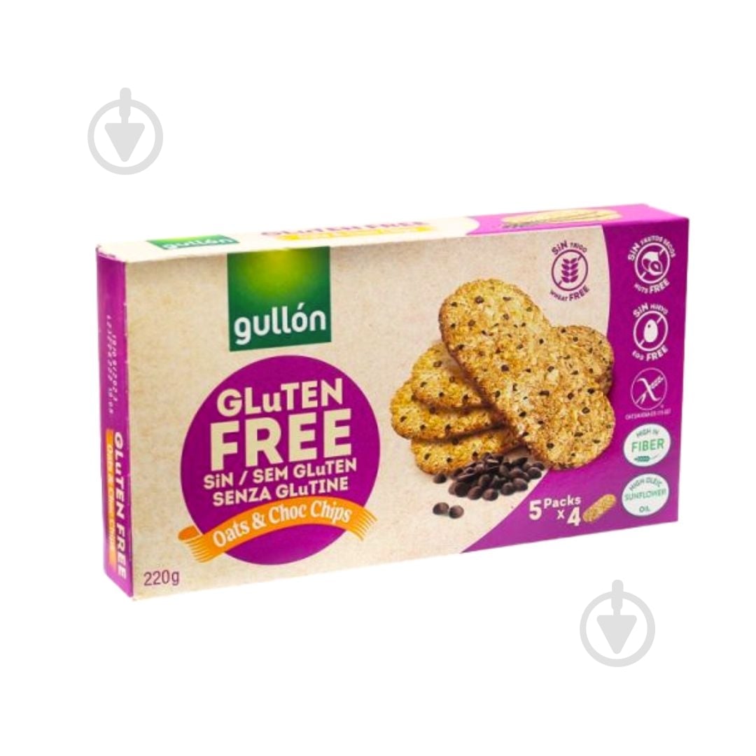 Печенье овсяное Gullon Desayuno Choc-chips 220 г - фото 1