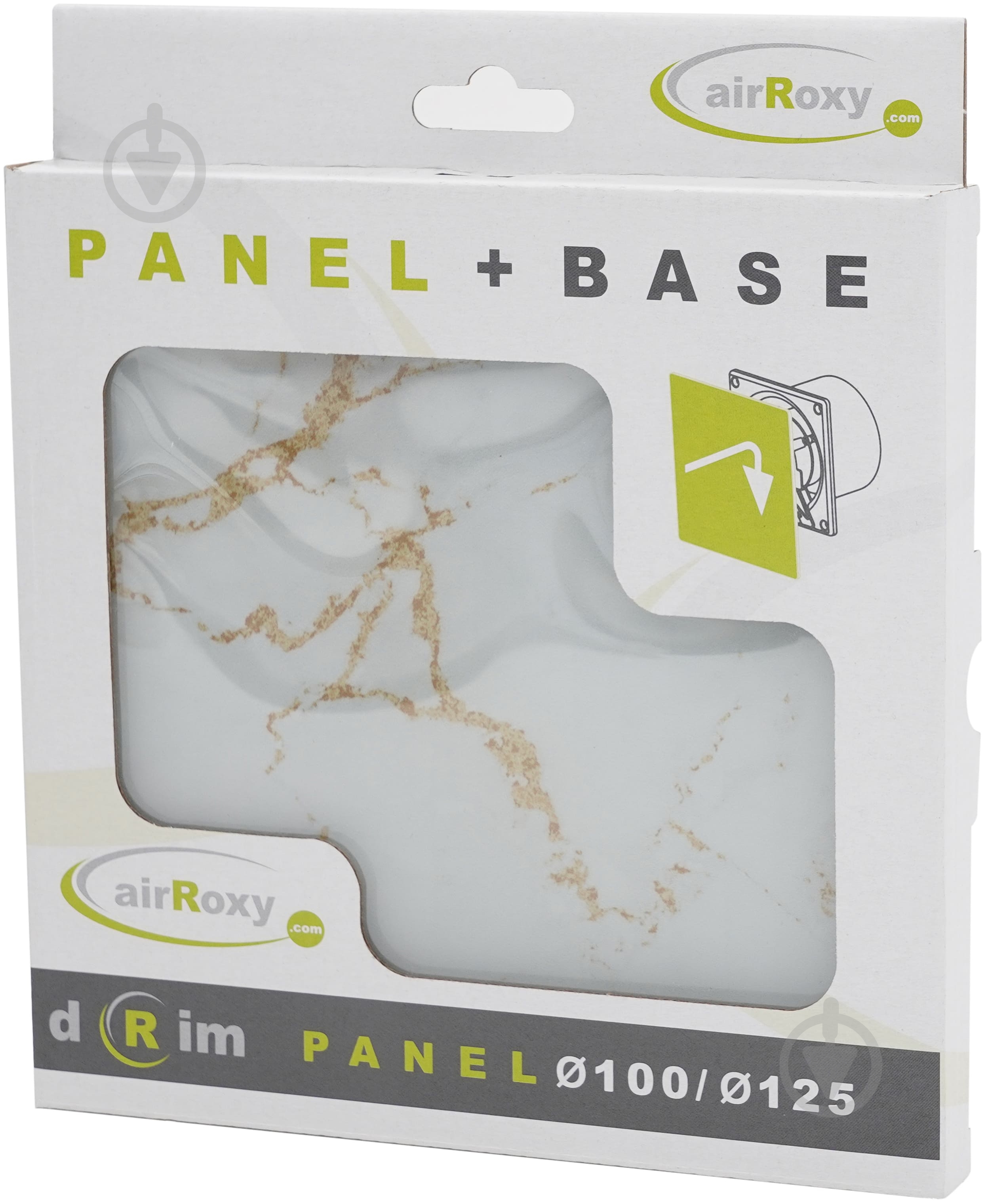 Вытяжной вентилятор AirRoxy MARBLE WHITE GOLD Glass (01-185) - фото 7