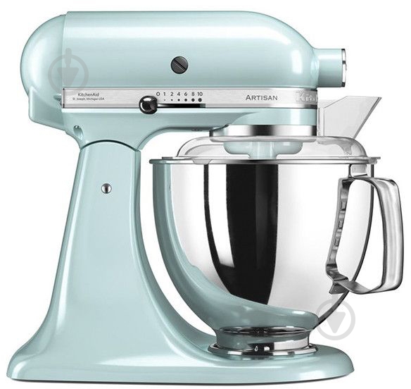 Кухонна машина KitchenAid Artisan 5KSM175PSEIC 4,8 л блакитний лід - фото 1