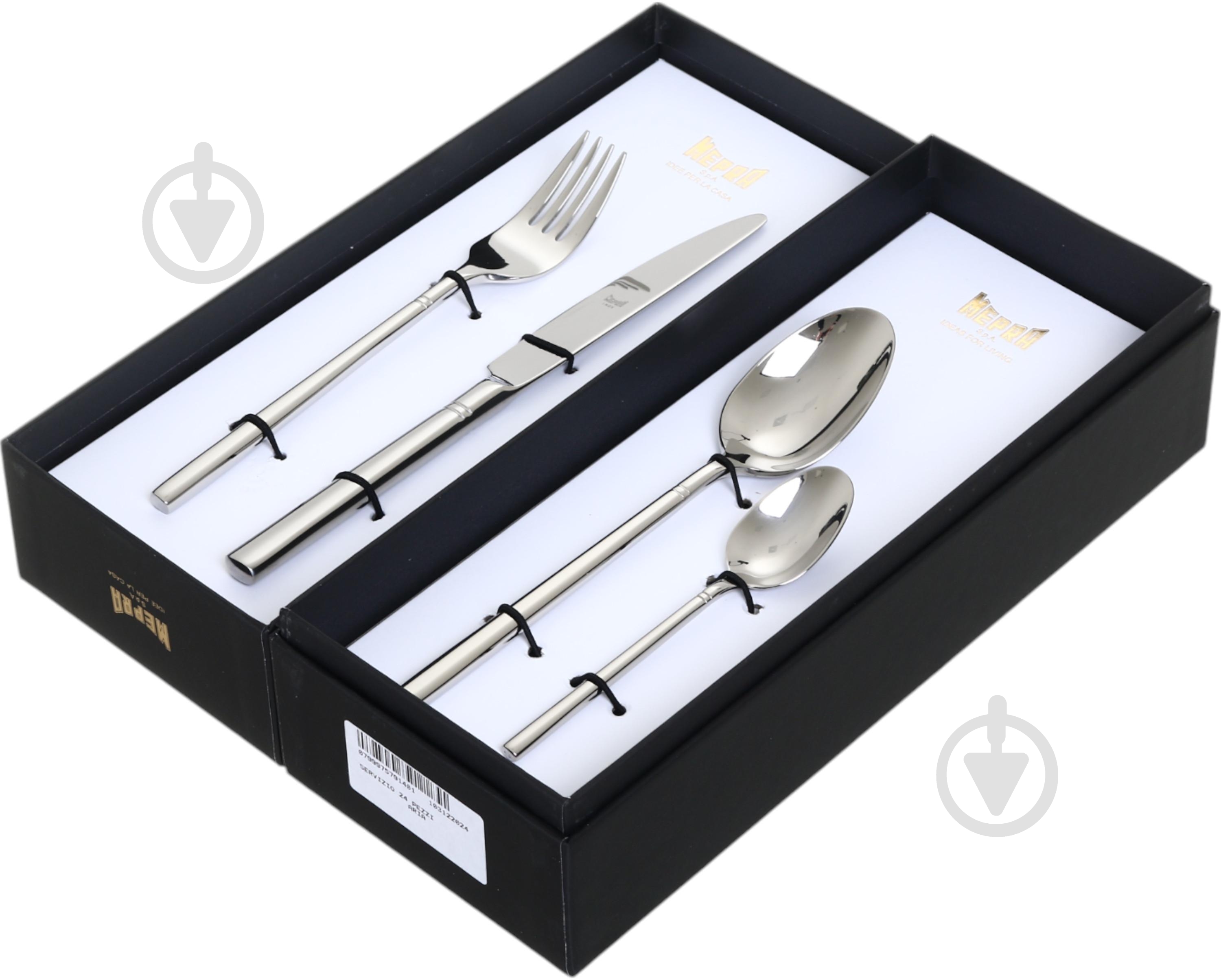 Набор столовых приборов Mepra Aria 24 предмета - фото 8 Набор столовых приборов Mepra Aria 24 предмета - фото 8