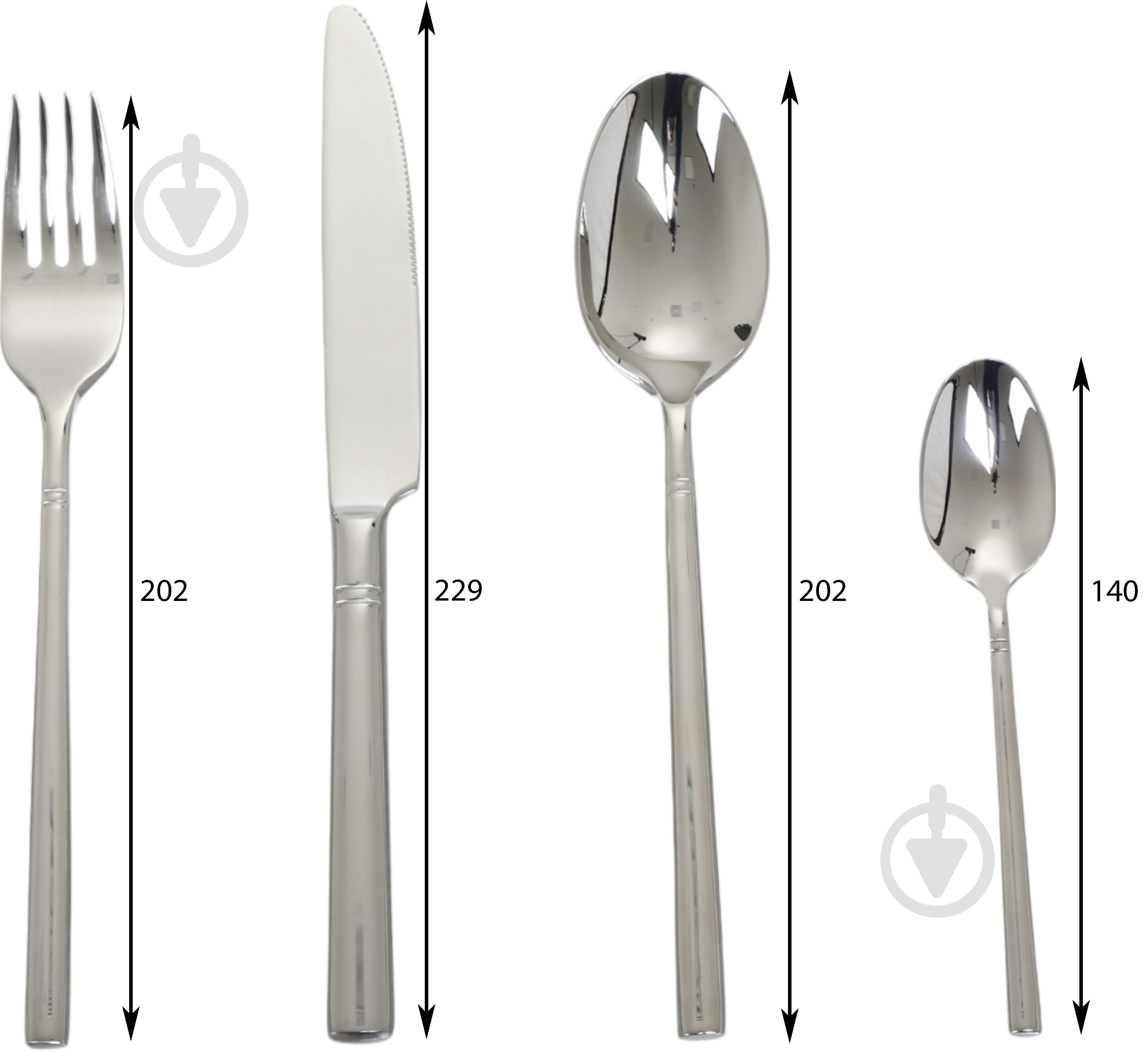 Набор столовых приборов Mepra Aria 24 предмета - фото 2 Набор столовых приборов Mepra Aria 24 предмета - фото 2