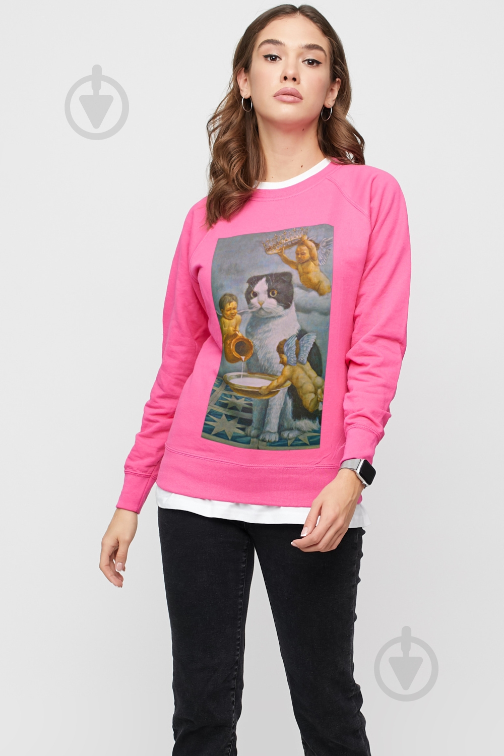 Свитшот YAPPI No Flis SWP1005 р.M розовый - фото 1 Свитшот YAPPI No Flis SWP1005 р.M розовый - фото 1