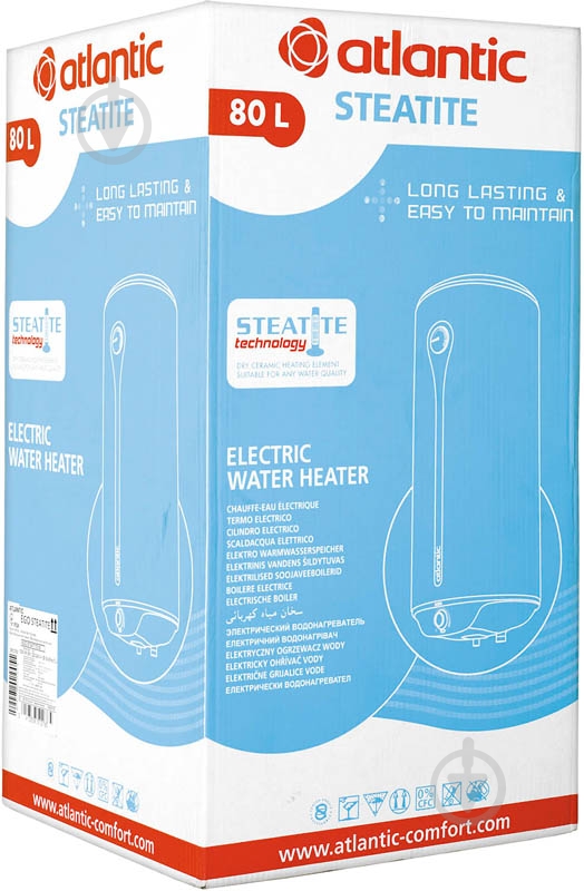 Бойлер Atlantic Ego Steatite 80 VM 080 D400-1-BC 1200W - фото 11