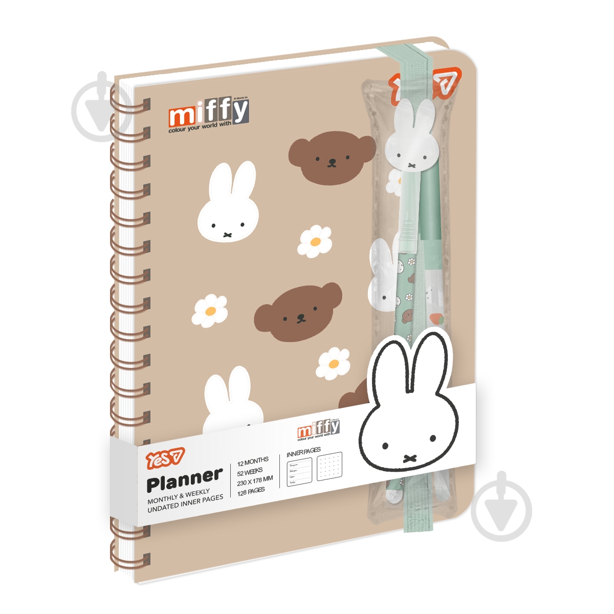 Блокнот YES Miffy 80 лист. клетка 152600 - фото 1