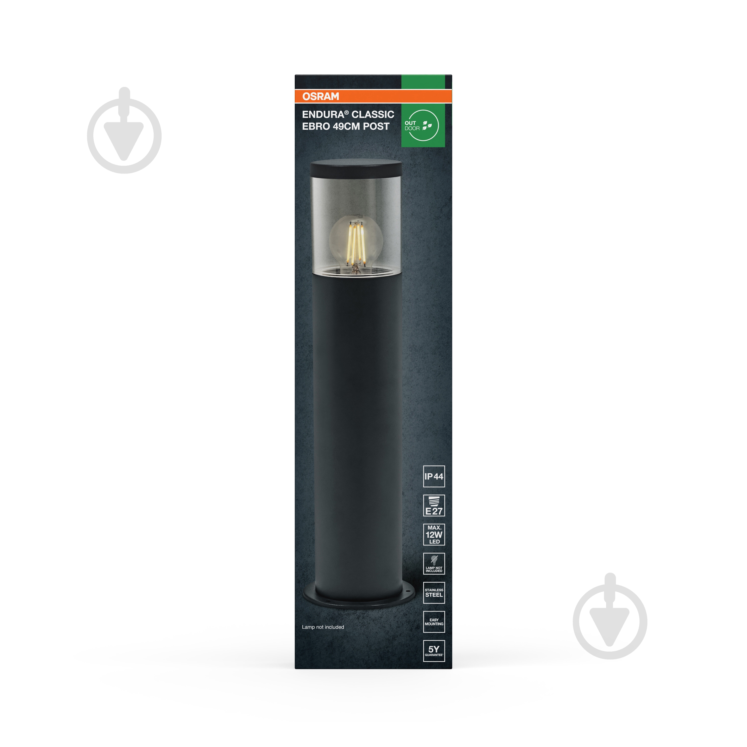 Столбик Osram Endura Classic Ebro 49 см E27 IP44 темно-серый - фото 5